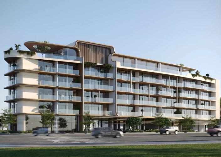 Coventry Gardens exterior facade, Dubai Land Residence Complex, Dubai