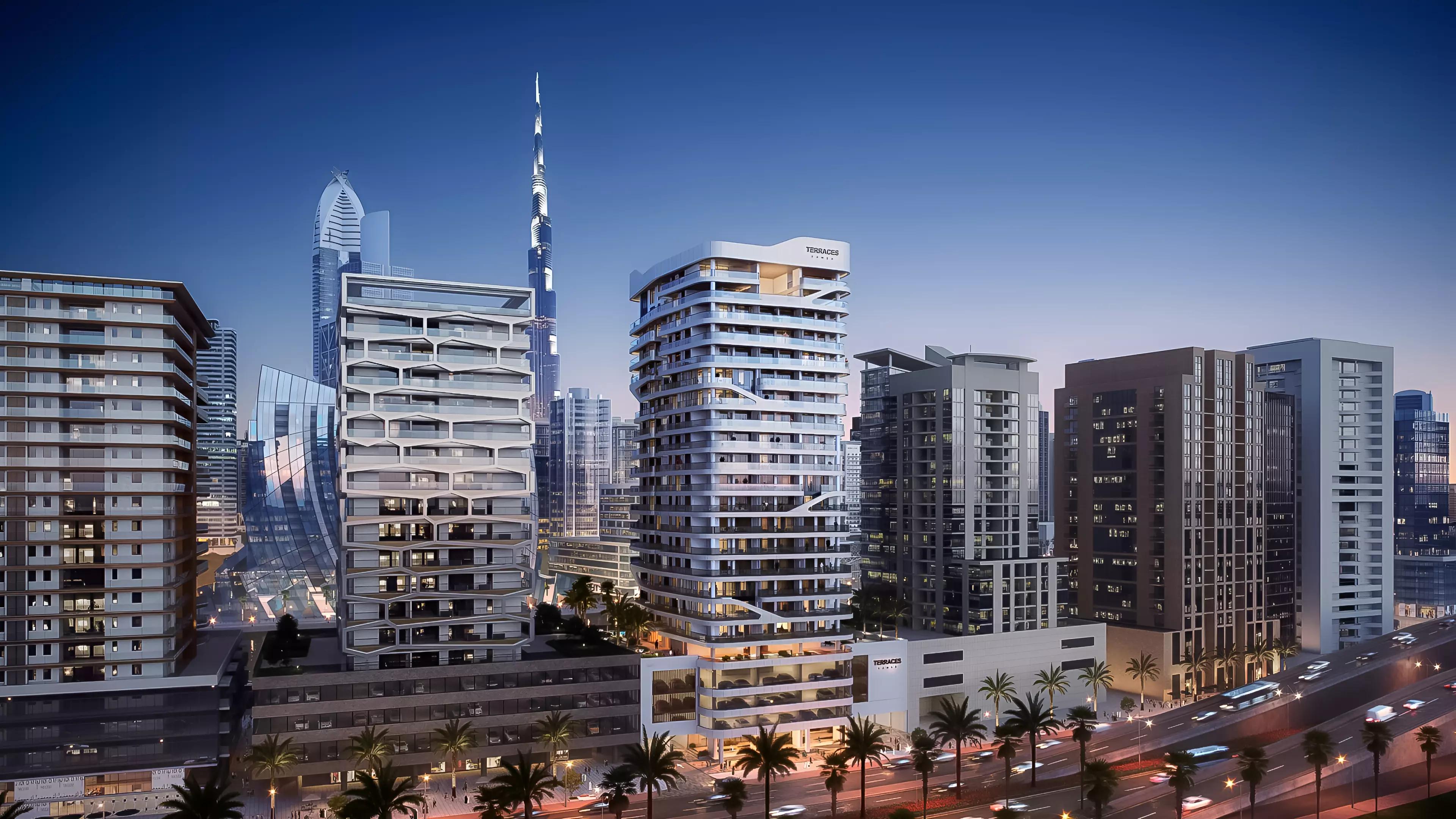 Terraces Marasi bedroom interior, Business Bay, Dubai