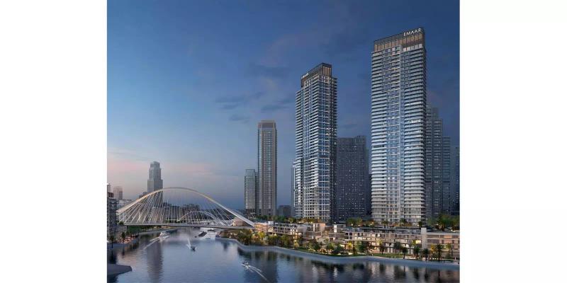 Creek Waters by Emaar residential towers exterior, Dubai Creek Harbour