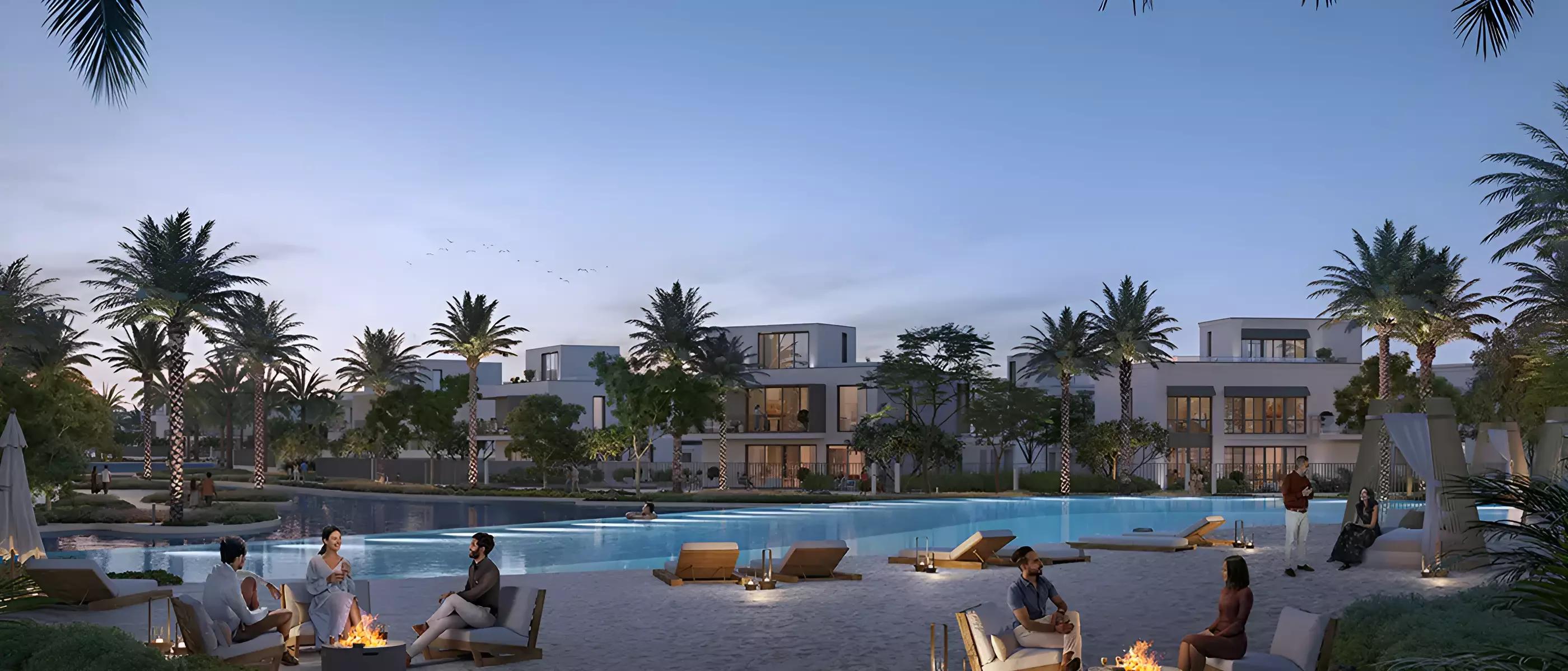 Lavita villa dining and lounge area, The Oasis by Emaar, Dubai