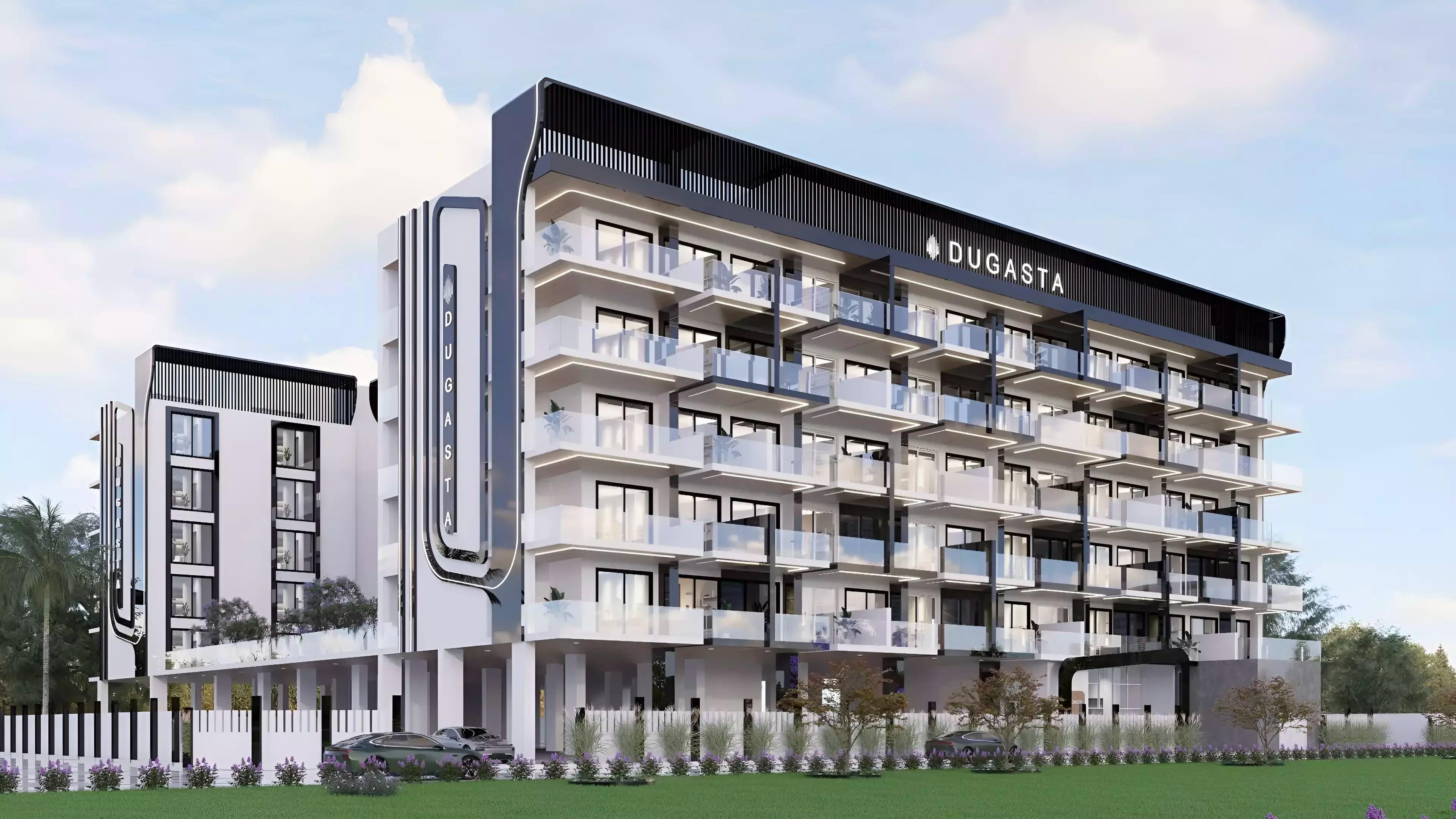 Al Haseen Residences Phase 4 exterior building render, Dubai Industrial City