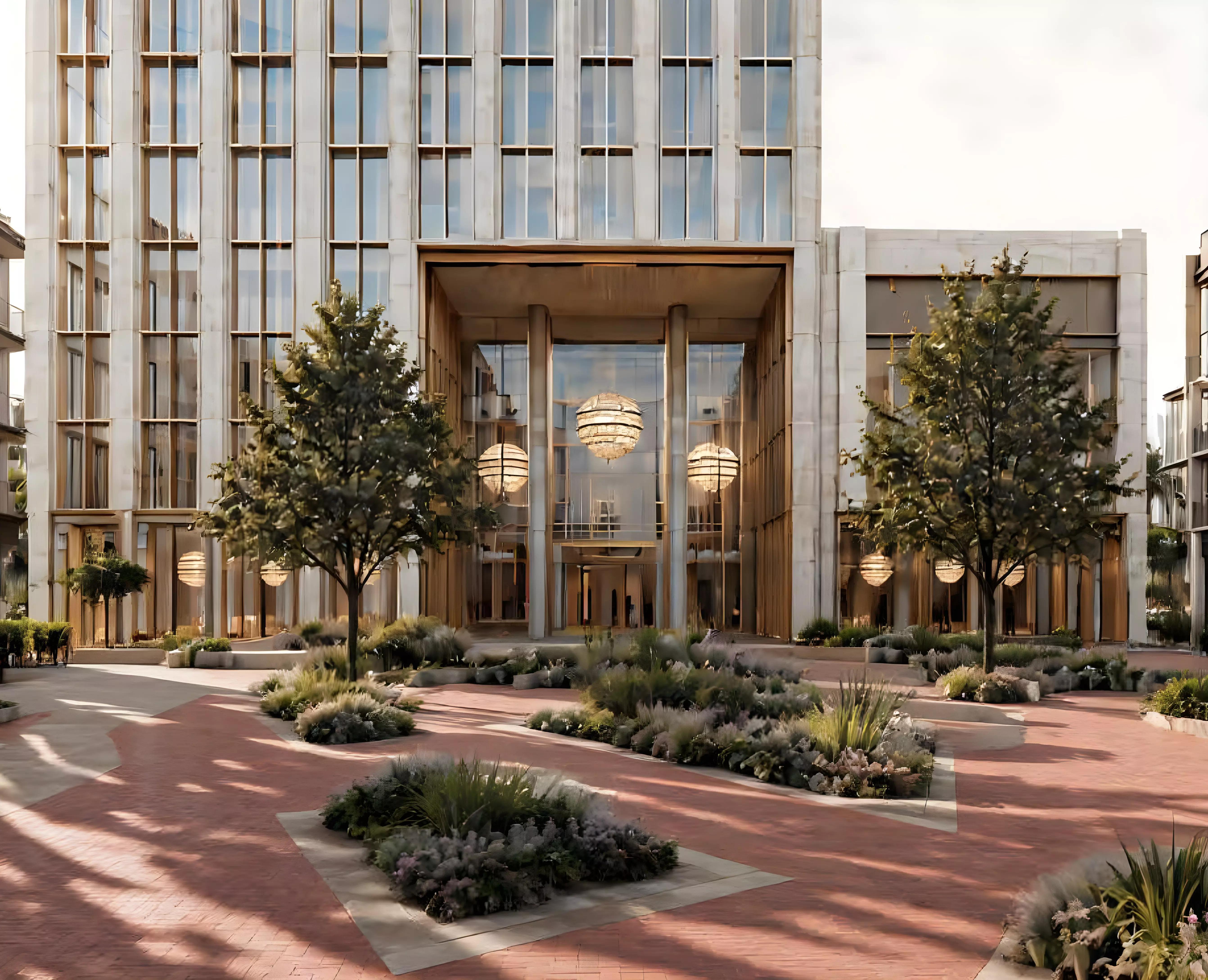 Landscaped gardens at Arancia Yards 2, City of Arabia