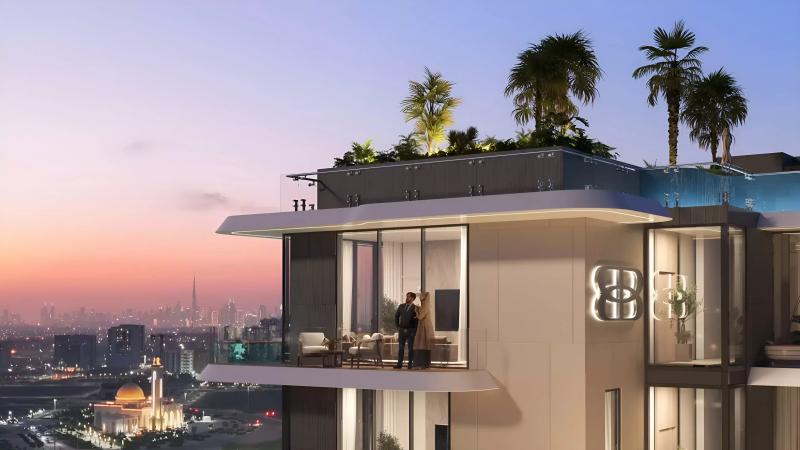 Bond Living residential building exterior, Dubai Land Residence Complex, Dubai