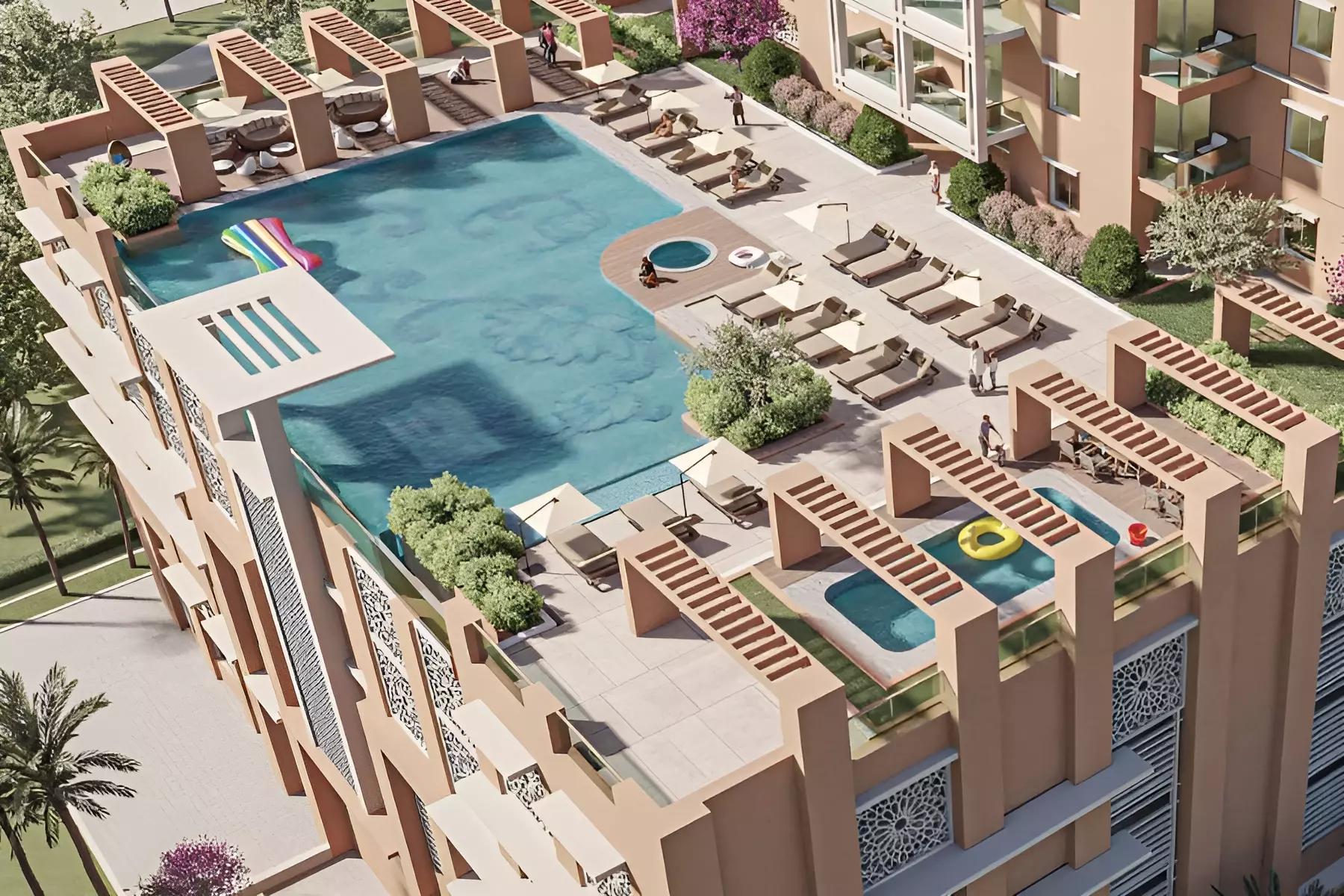 Riva Residence indoor swimming pool, Dubai Maritime City