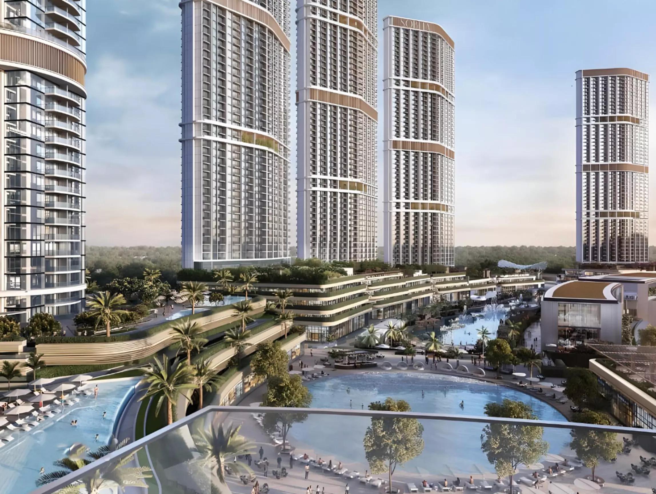 Skyscape Avenue amenity deck, Sobha Hartland II, Dubai