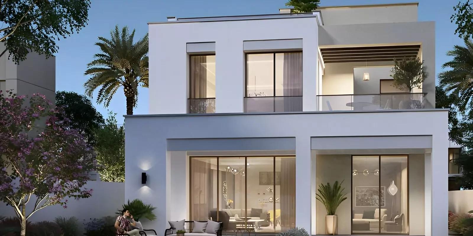 Caya villa living interior, Arabian Ranches 3, Dubai
