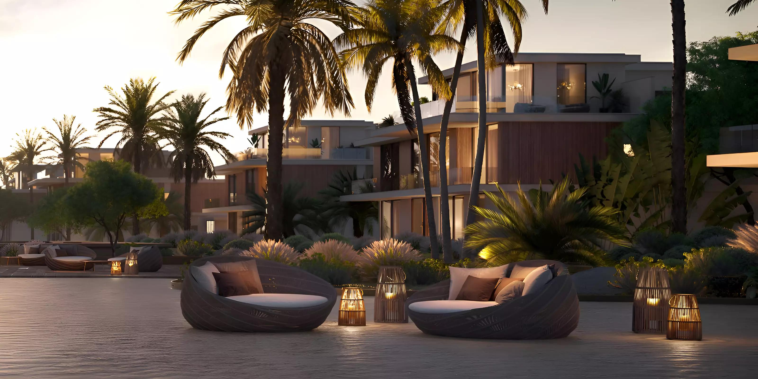 District One West Phase 2 villa exterior with landscaped frontage, MBR City, Dubai