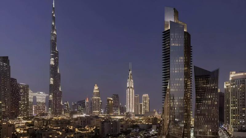 Baccarat Hotel & Residences Phase 2 tower exterior view, Downtown Dubai