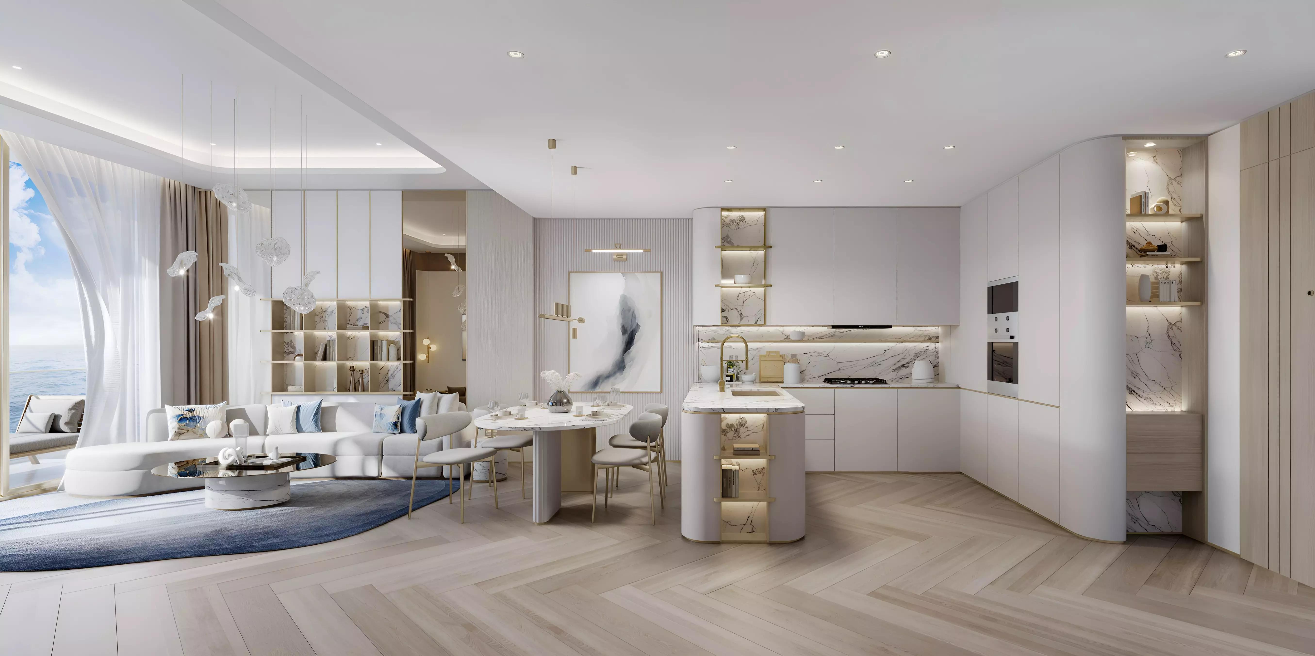Beach Walk Residences 4 exterior facade, Dubai Islands