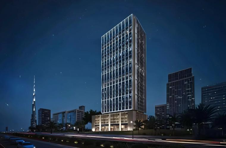 Binghatti Twilight exterior facade view, Al Jaddaf, Dubai