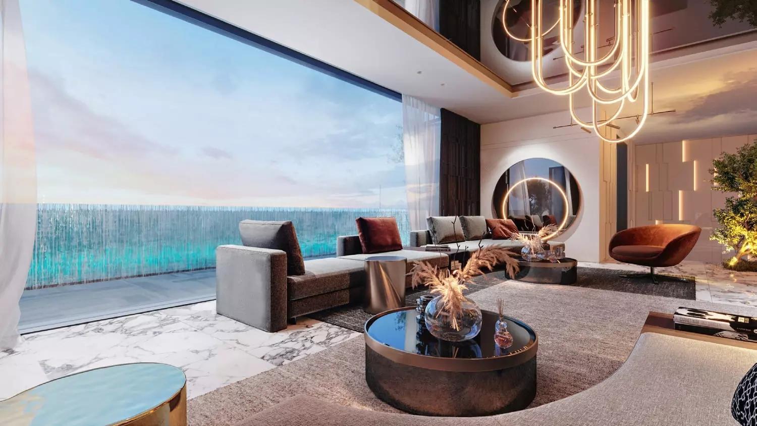 SeaRenity K70 villa bedroom interior, Palm Jumeirah, Dubai