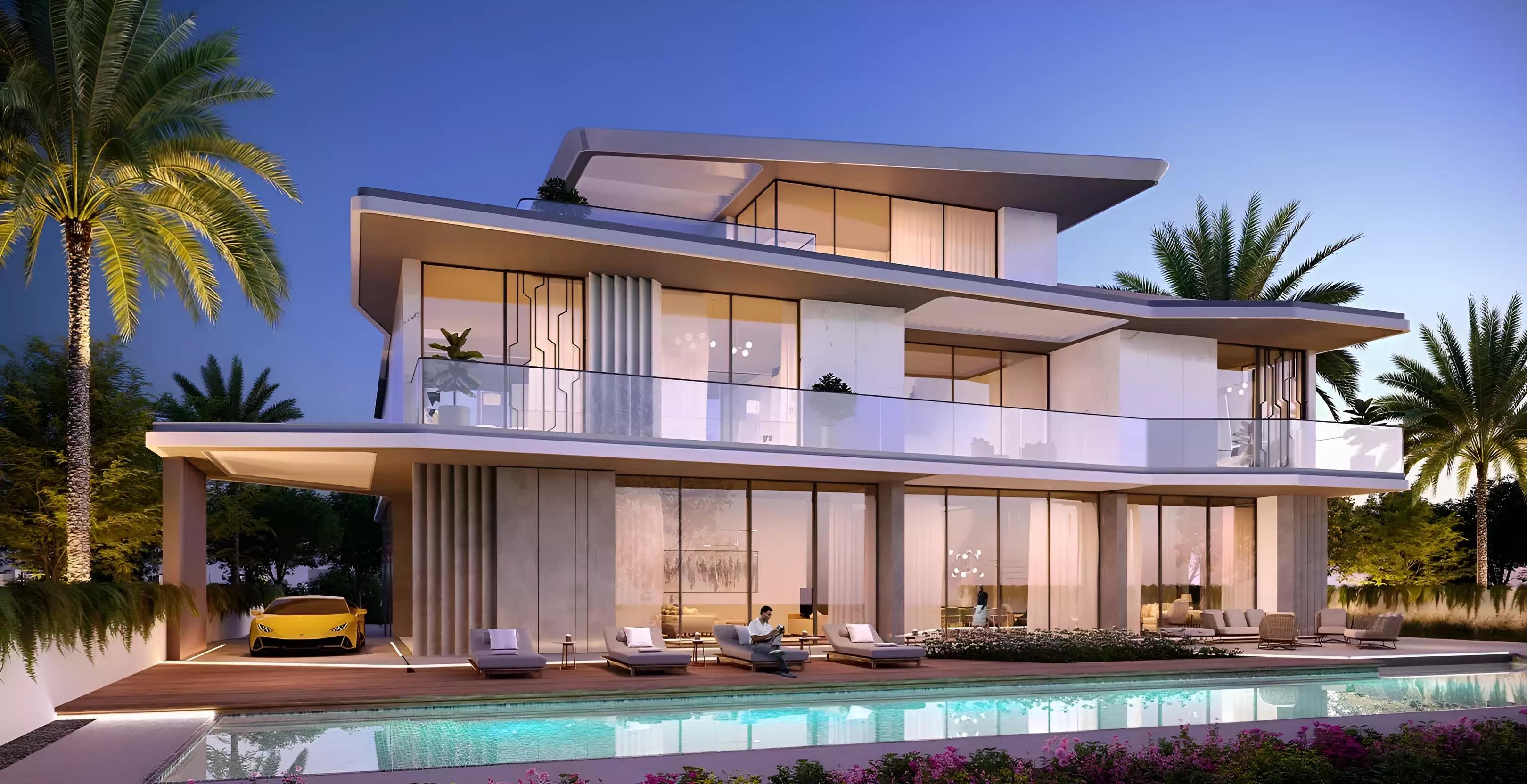 Lamborghini Mansions villa interior view, Dubai Hills Estate