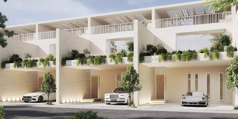 MAG 22 townhouse exterior view in Meydan, Dubai