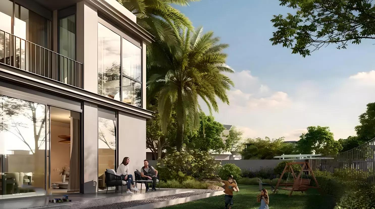 Velora Phase 2 townhouse living interior, The Valley, Dubai