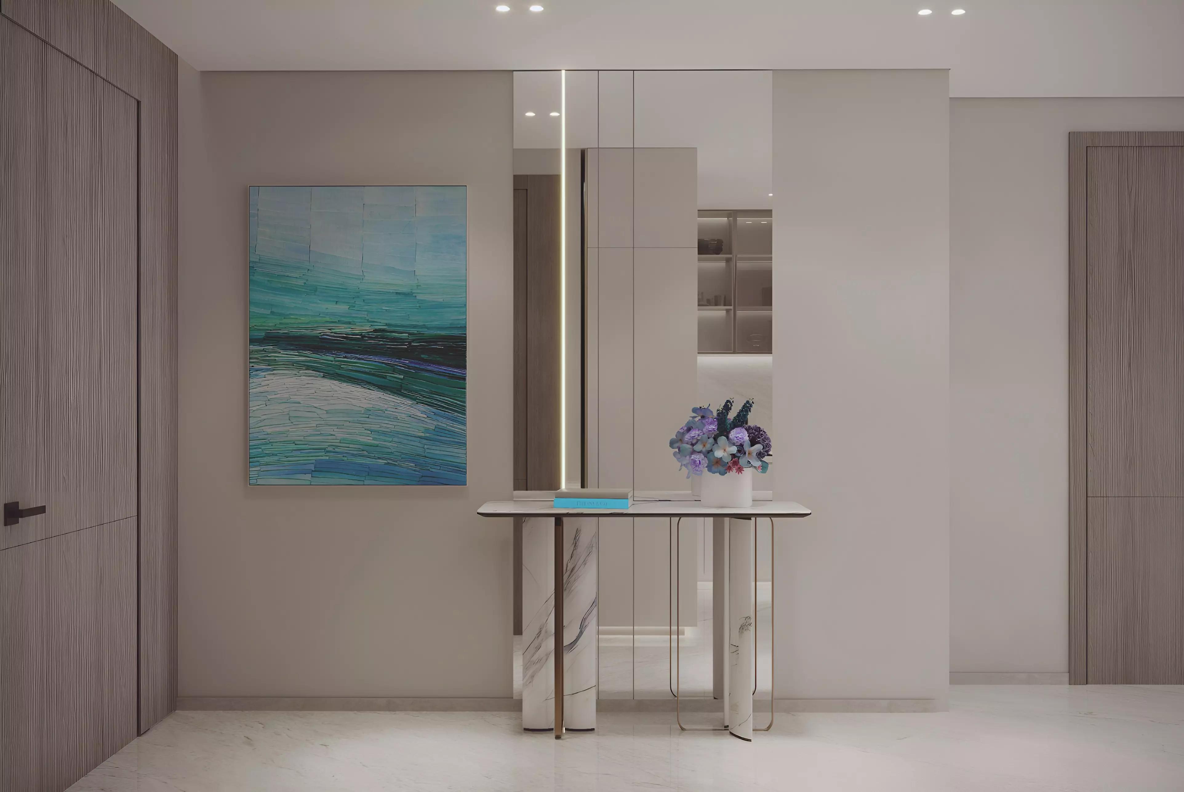Reef 998 bathroom interior, Dubai Land Residence Complex, Dubai