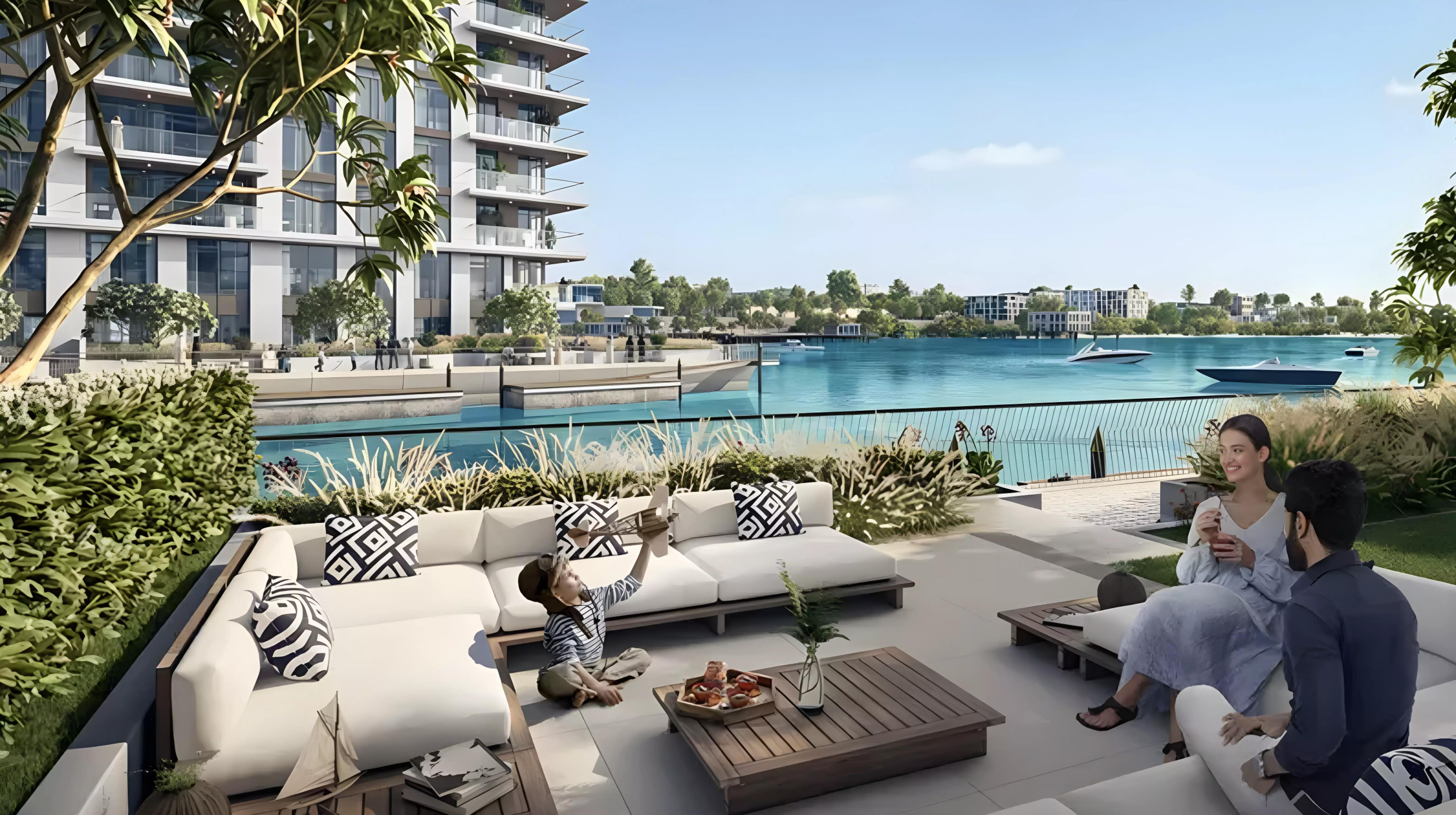 Residential tower elevation at The Cove Phase 2, Emaar, Dubai Creek Harbour