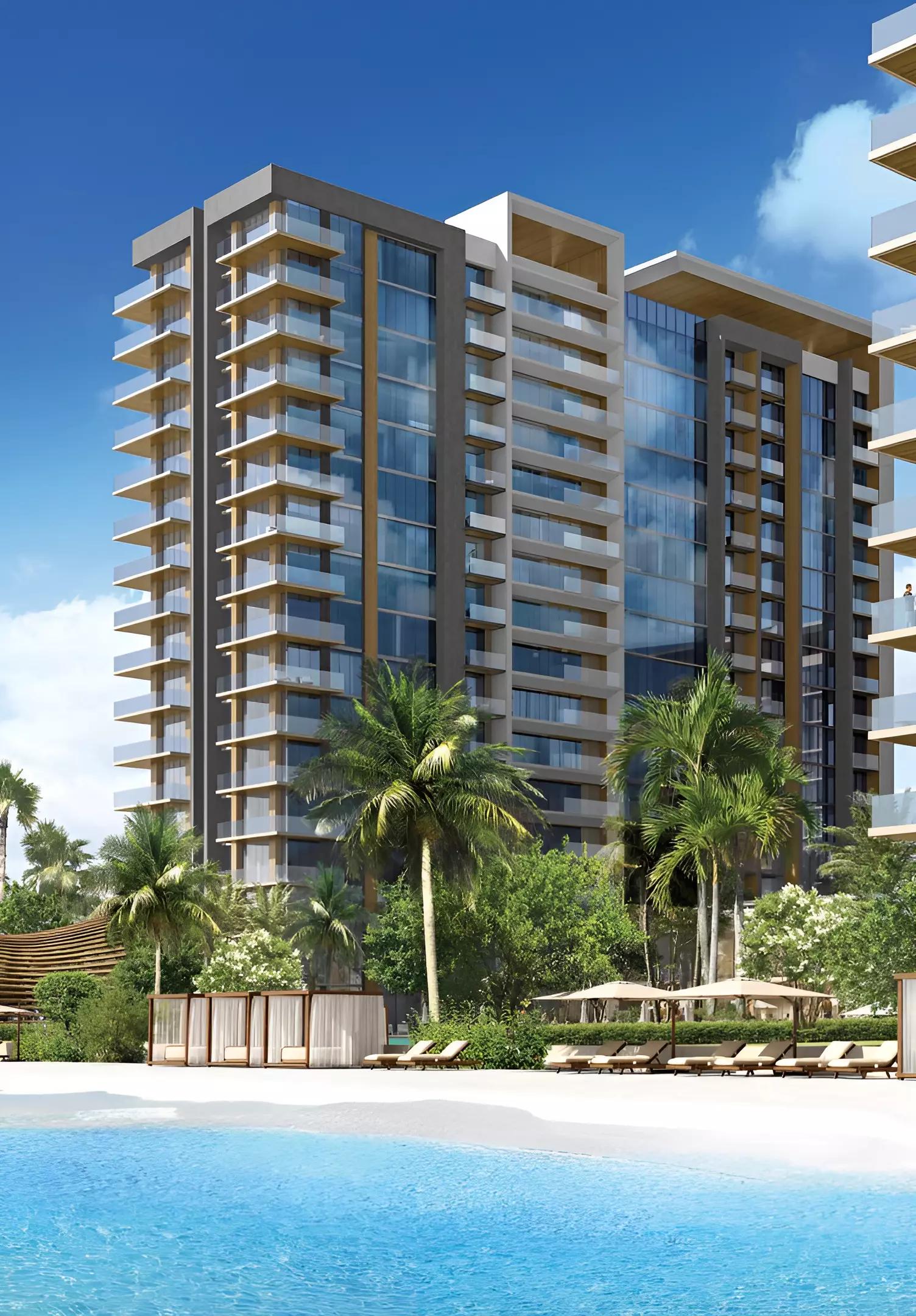 Naya Phase 2 amenity deck with pool area, District One, Dubai