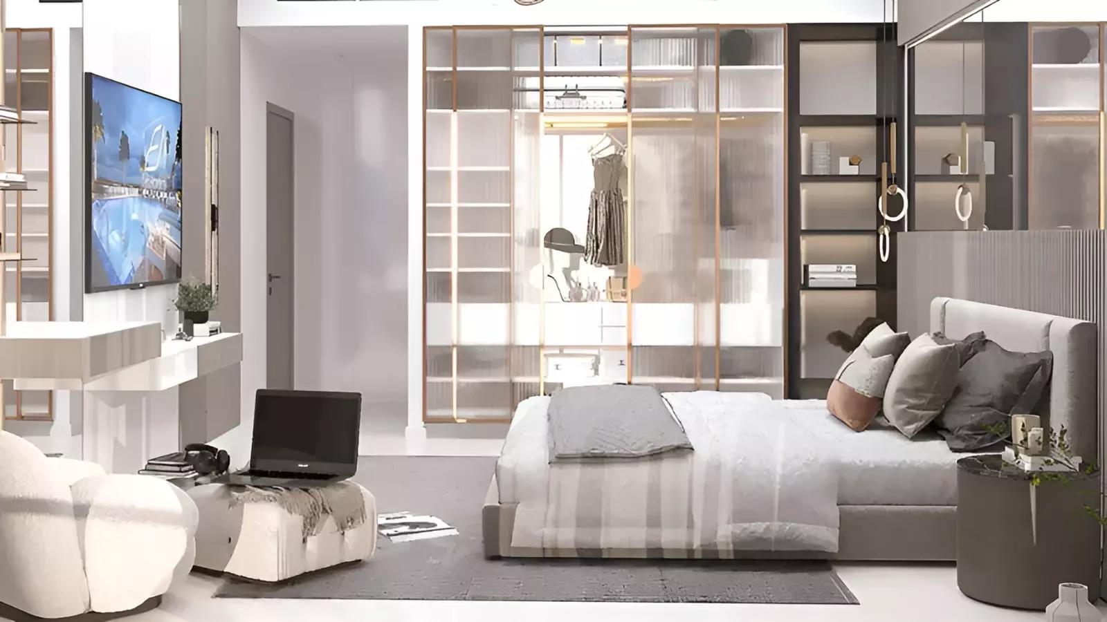 Binghatti Corner residential tower exterior view, JVC District 10, Dubai