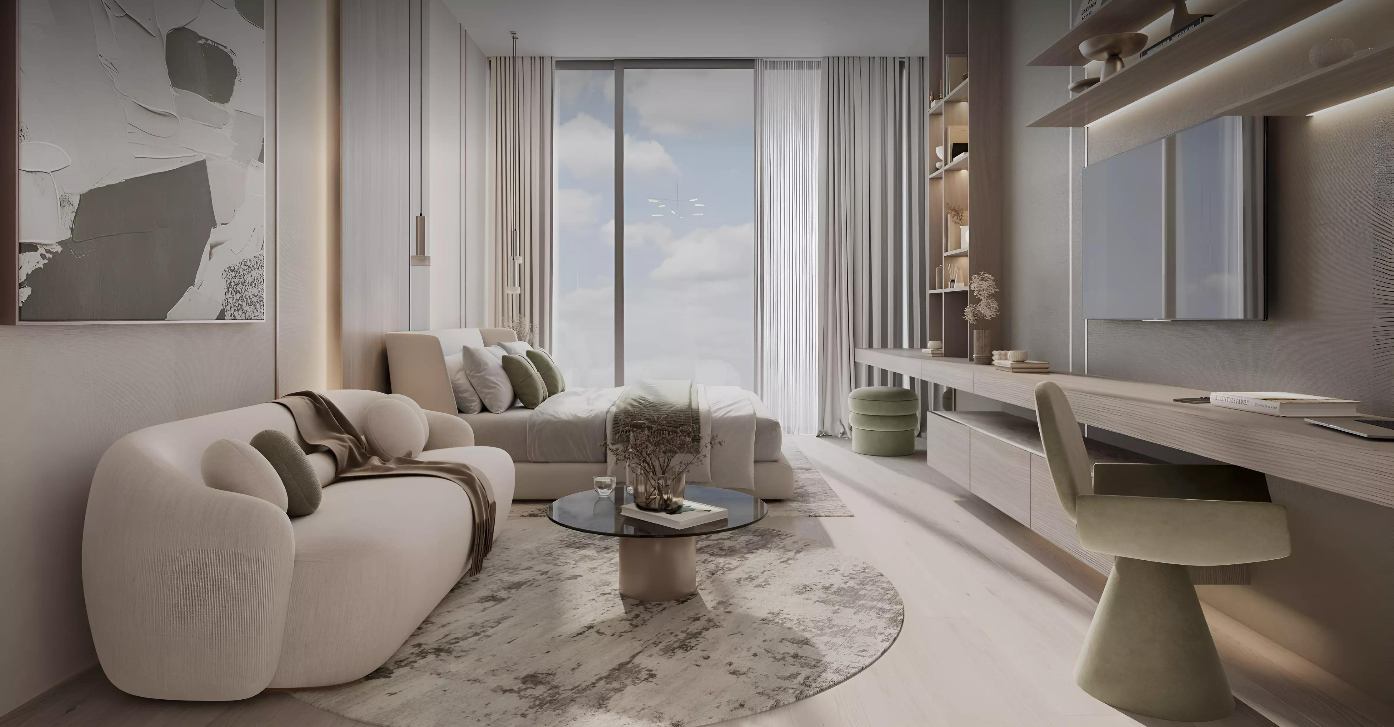 Cove Edition Phase 5 landscaped gardens and outdoor area, Dubai Land