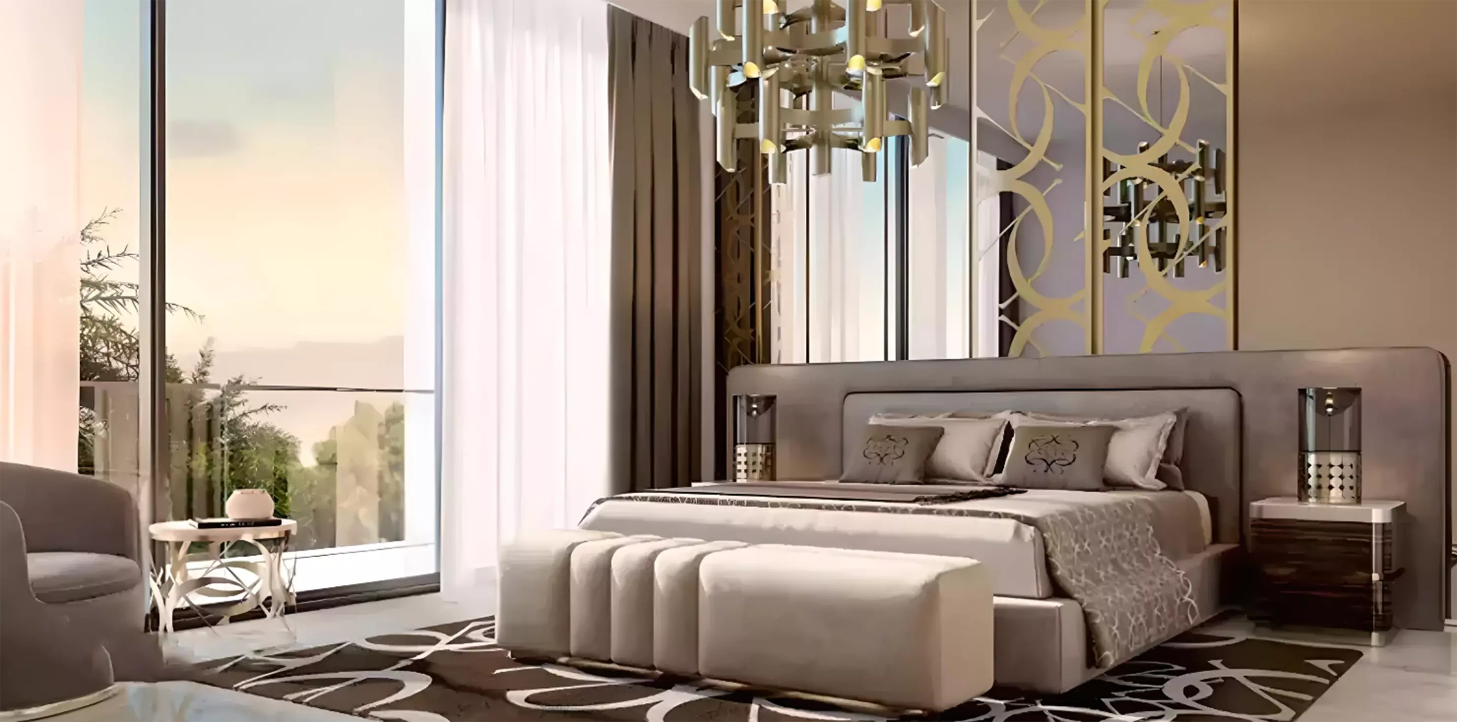 Villa interior living space, Elie Saab Phase 2, Arabian Ranches 3