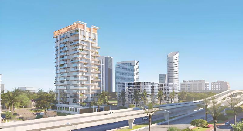 Primero Residences exterior facade view, Al Furjan, Dubai