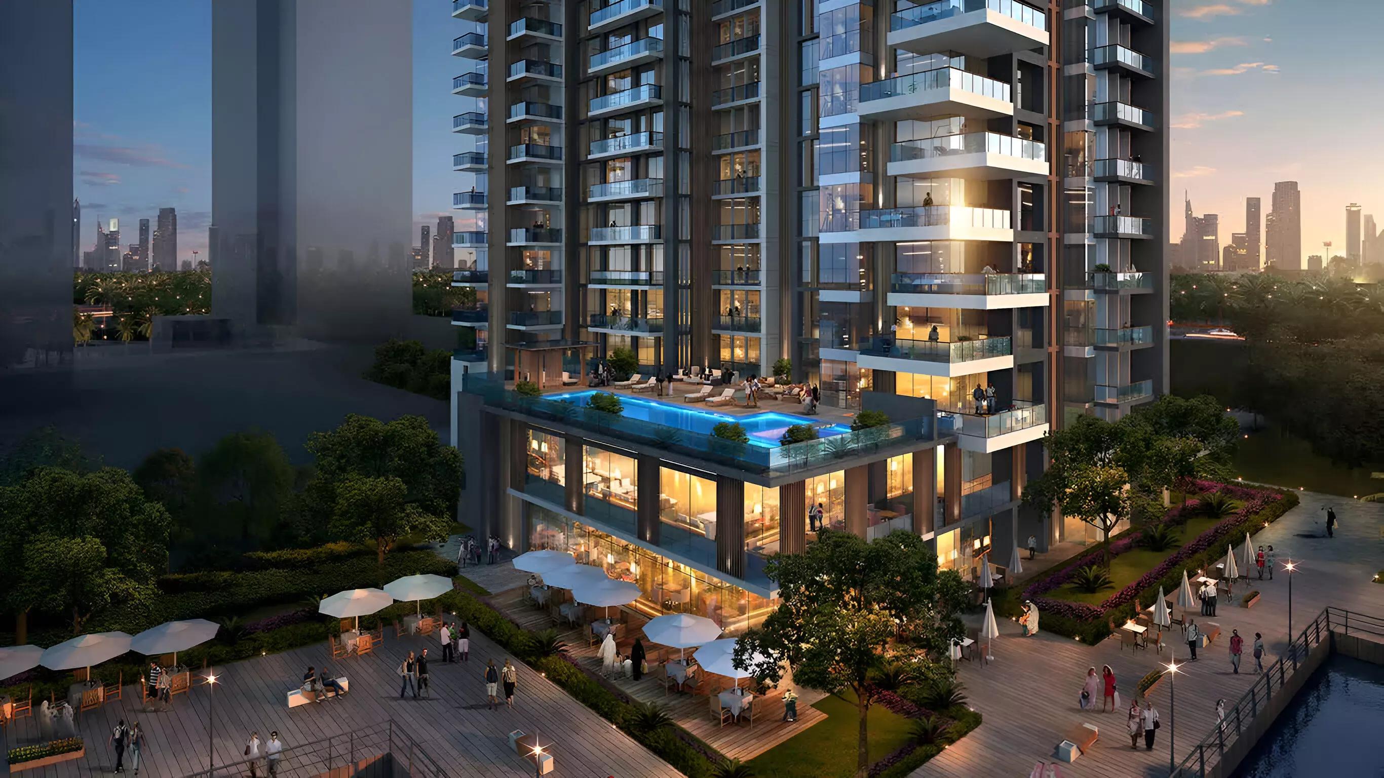 MBL Royal residential facade and balconies, JLT Cluster K, Dubai