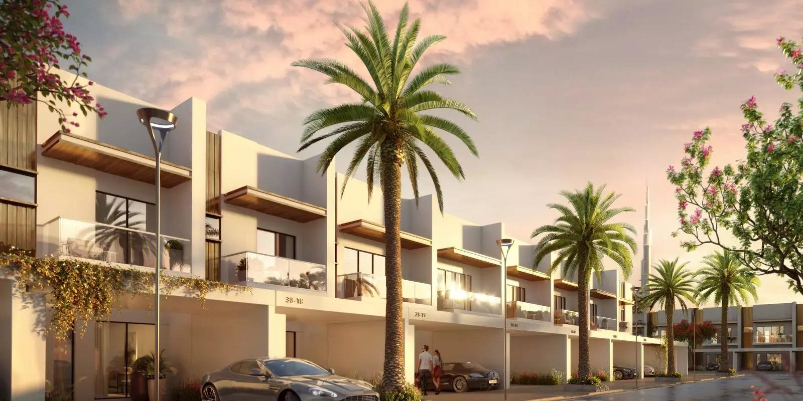 MAG City Meydan community landscaping and building elevation