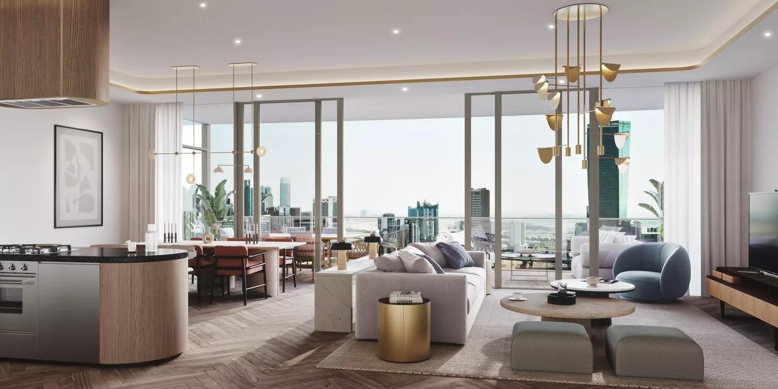 Jumeirah Living Business Bay balcony with Dubai Water Canal view, Business Bay, Dubai