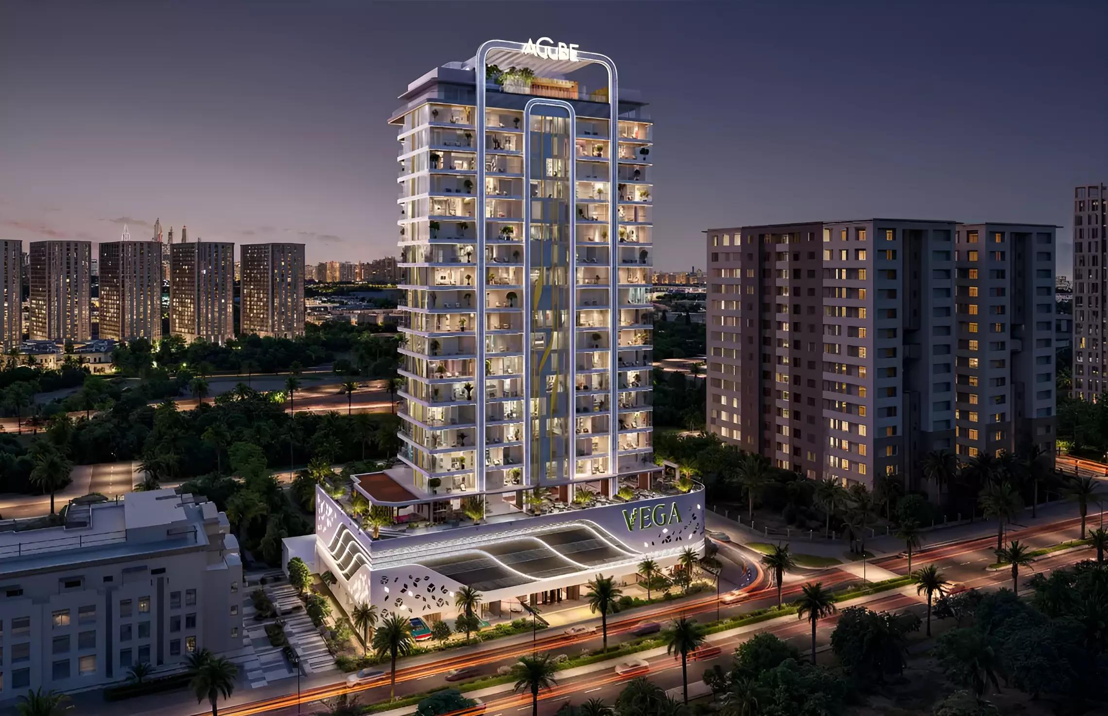 Vega Residence apartment building street-level view