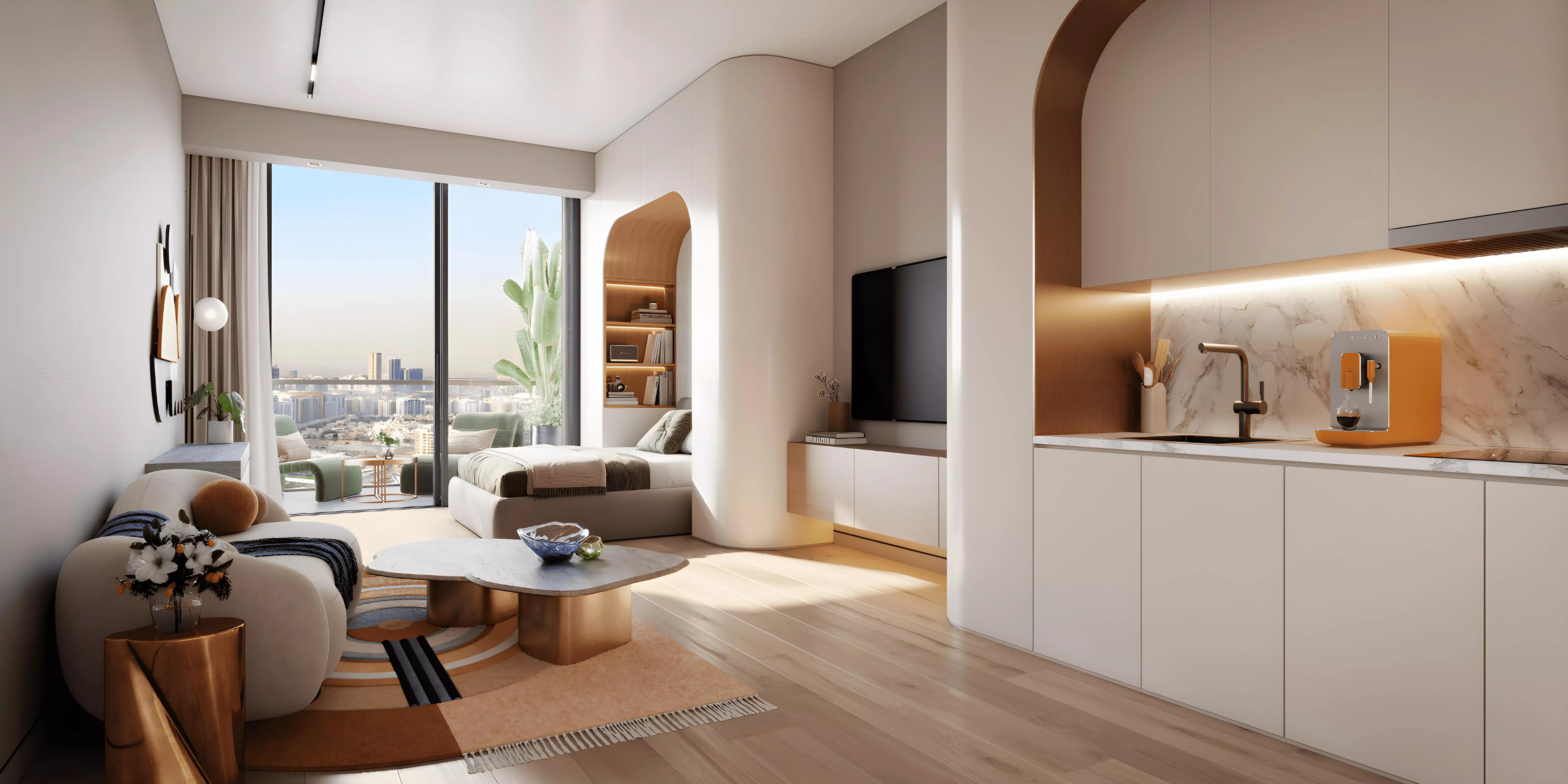 Lobby or communal interior space at Rise Residence, Dubai