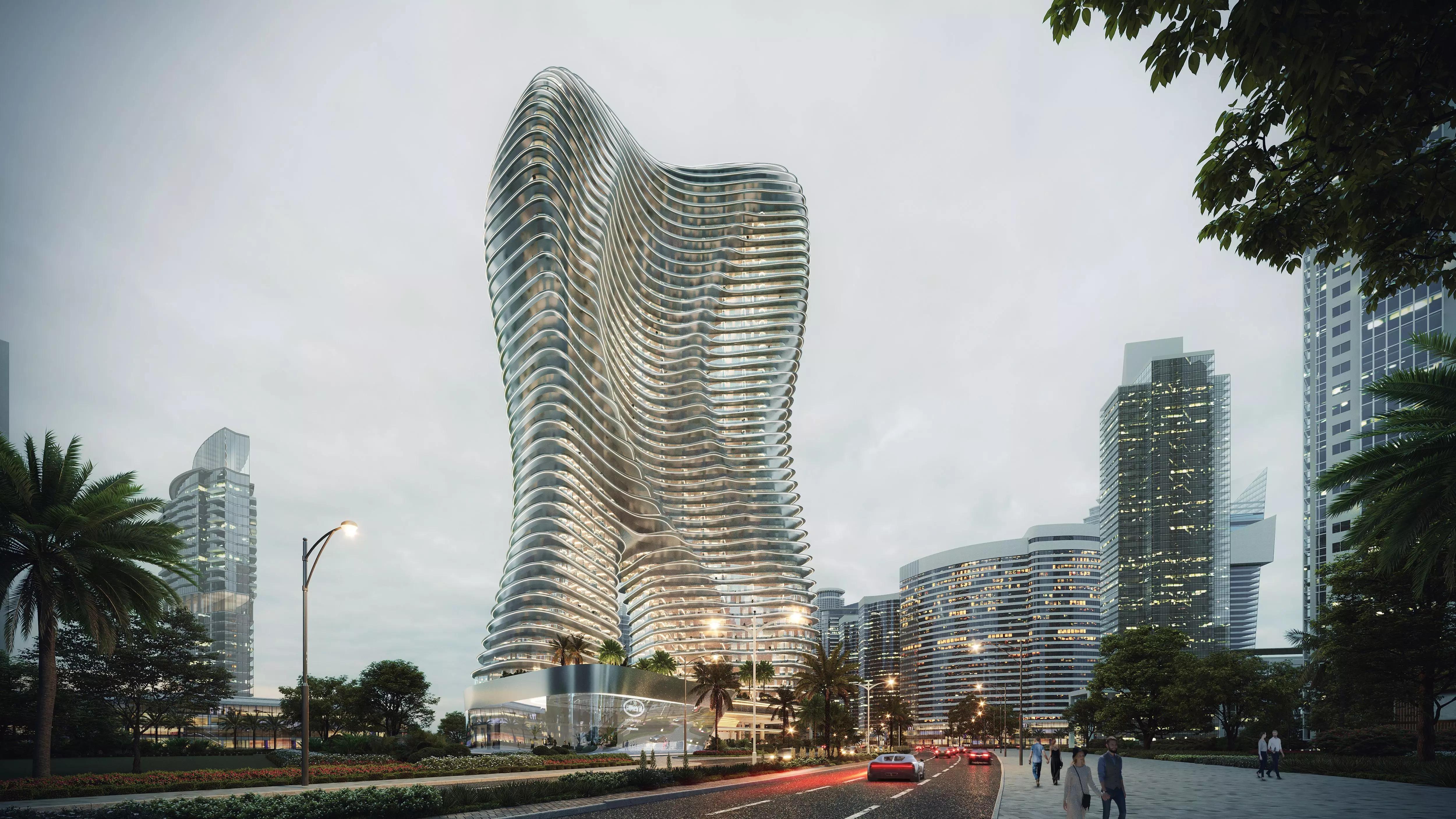 Bugatti Residences masterplan layout, Business Bay, Dubai