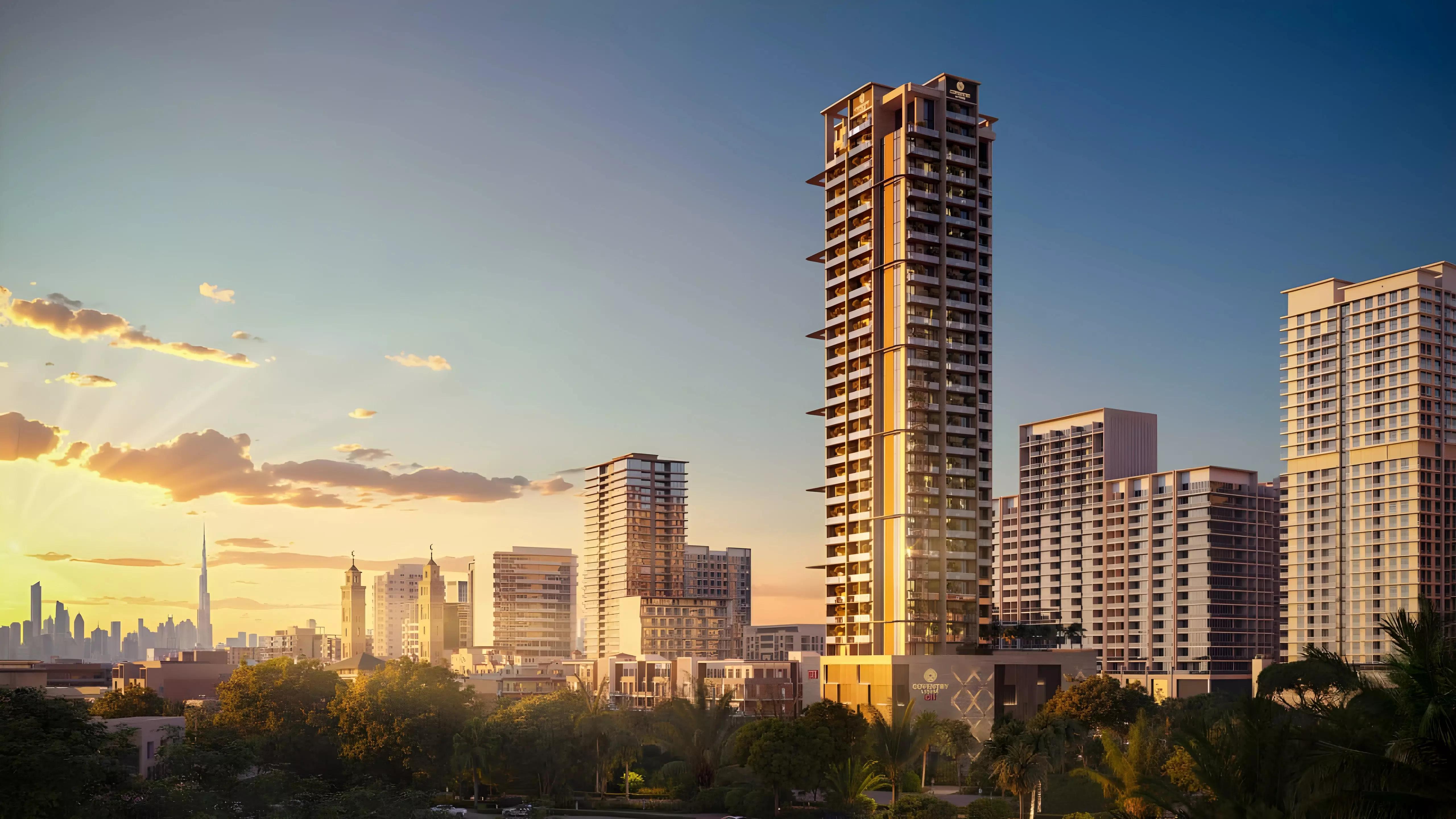 Coventry Living exterior facade in Jumeirah Village Circle, Dubai