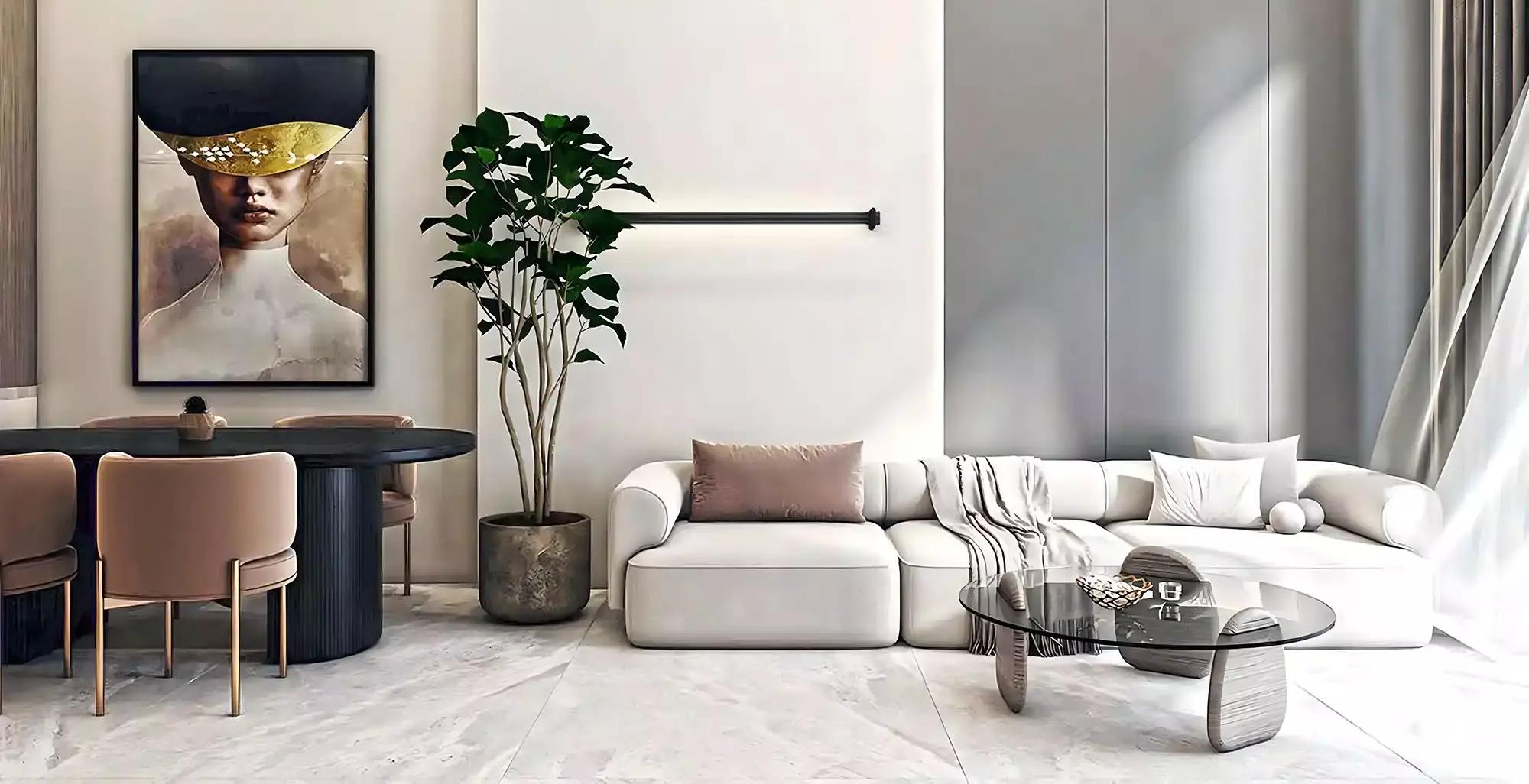 Apartment interior living area at Al Serh Residences 11, Dubai