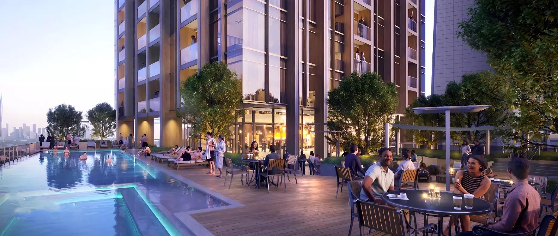 DIFC Living apartment interior living space, DIFC, Dubai