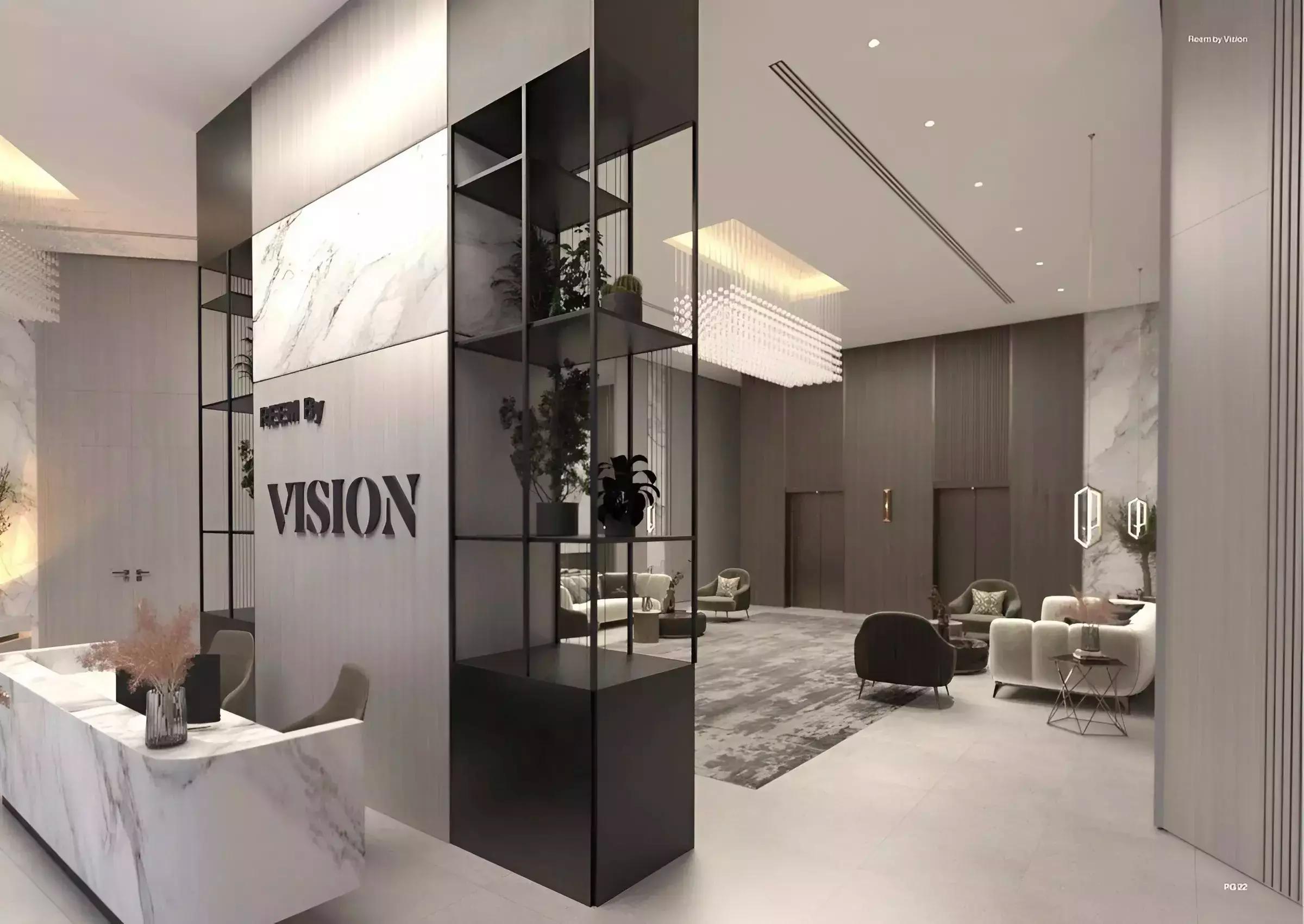 Reem by Vision residential facade and landscaped grounds, Liwan