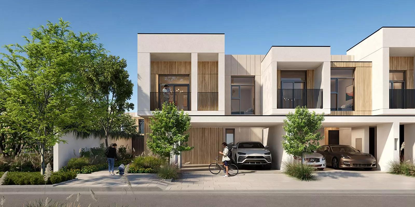 Raya townhouse kitchen with fitted appliances, Arabian Ranches 3, Dubai