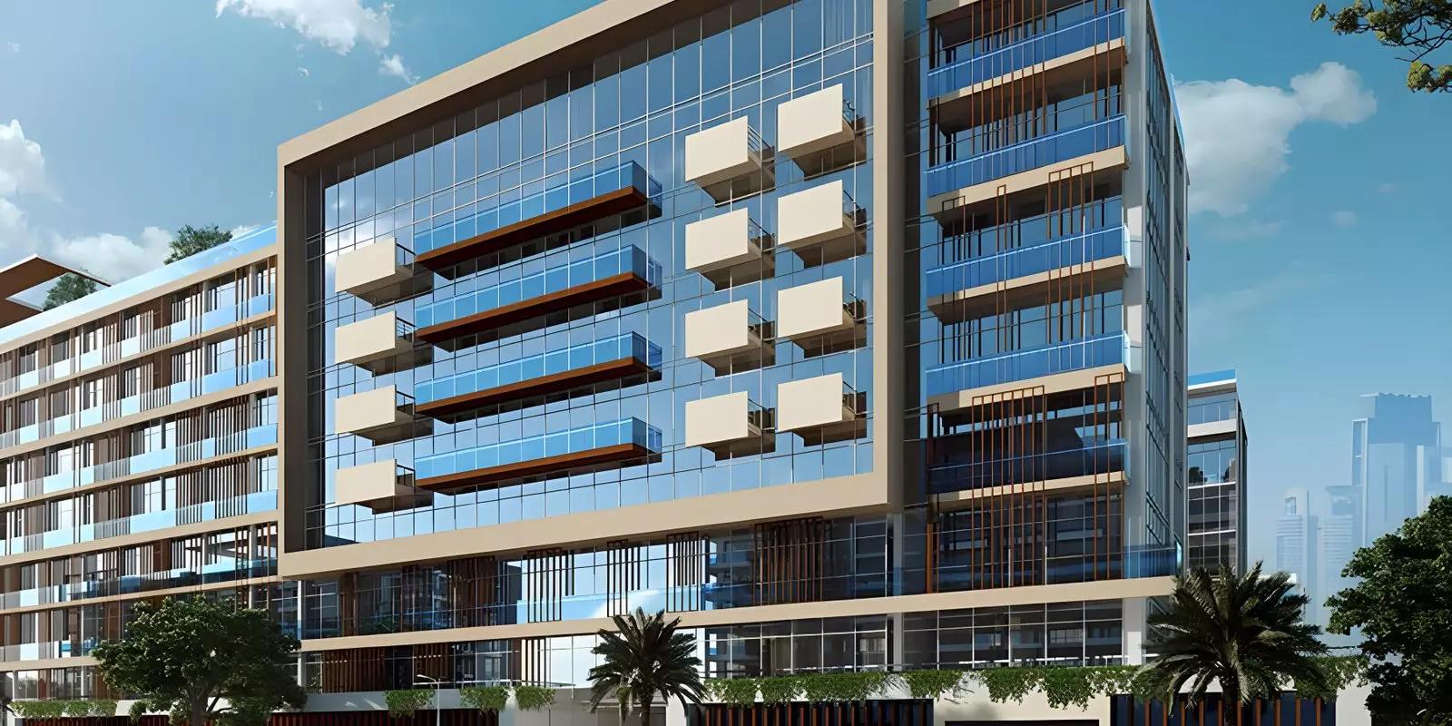 Azizi Riviera canal-side walkway near Riviera 21, Meydan One, Dubai