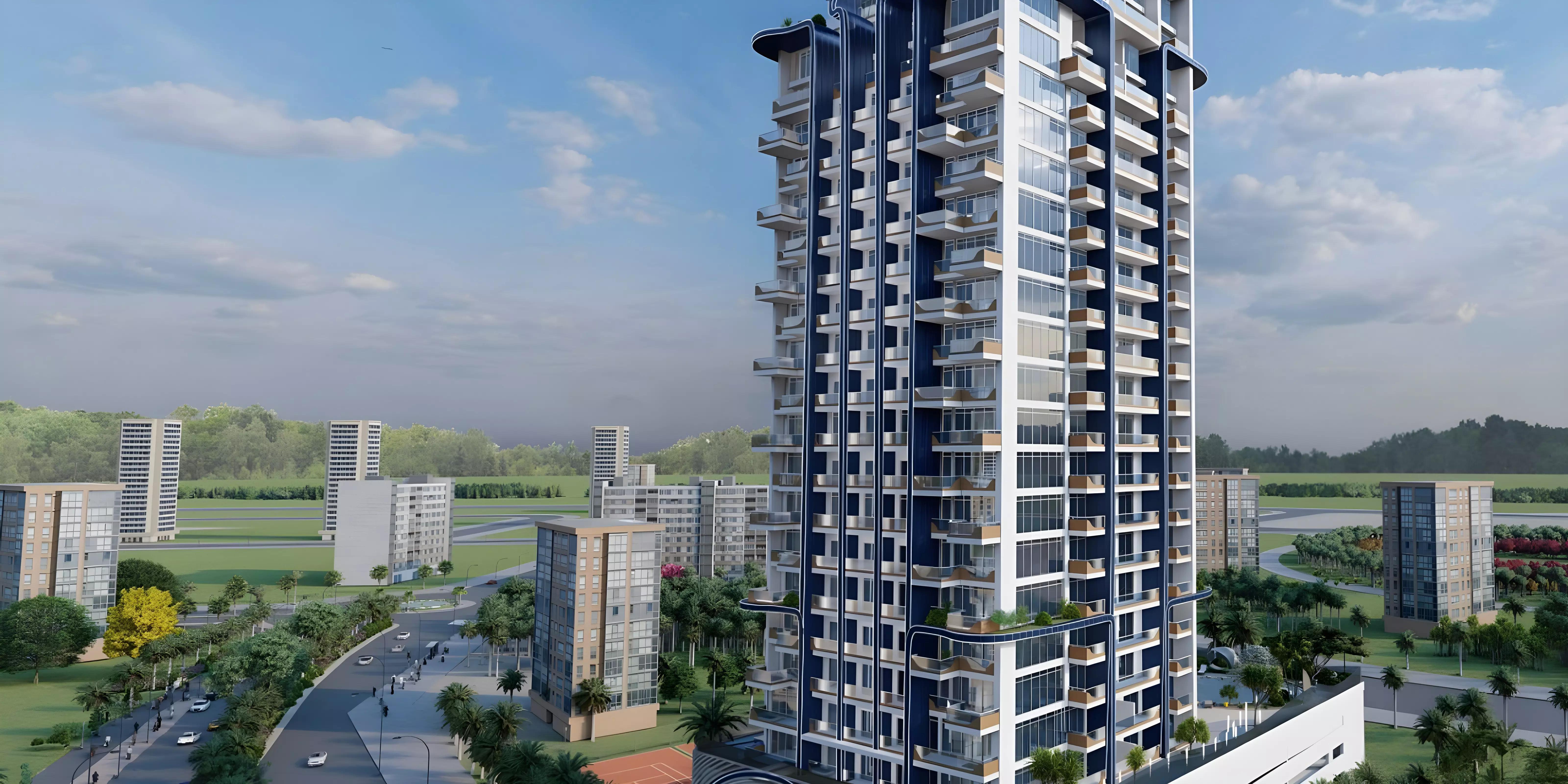 Samana Waves Phase 1 exterior facade, JVC, Dubai