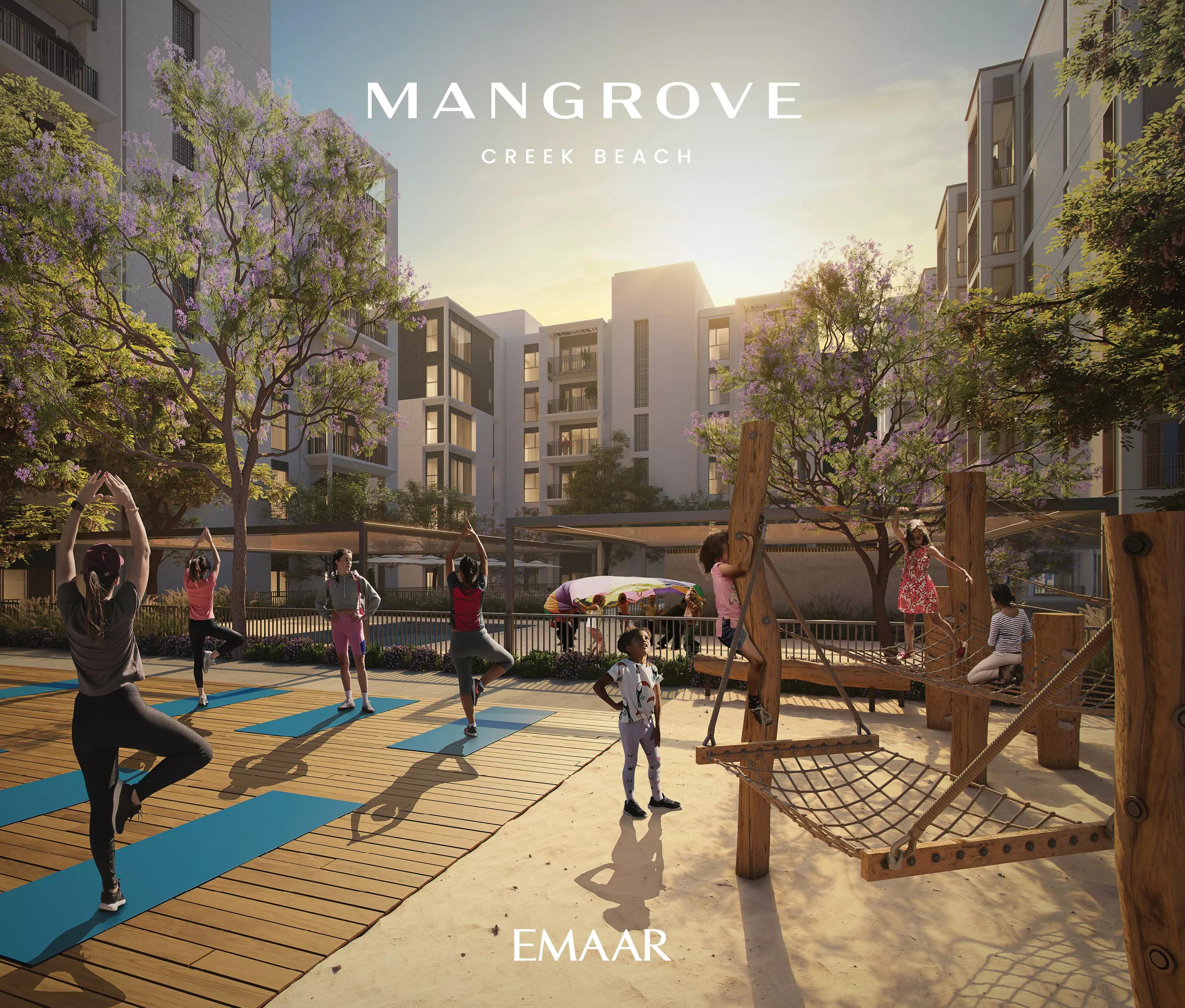 Mangrove by Emaar residential tower view, Dubai Creek Harbour