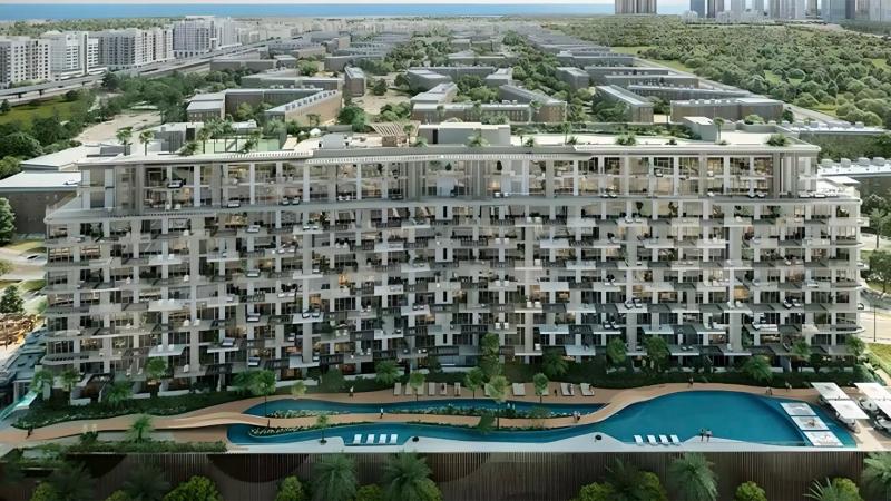 Serene Gardens 2 residential building exterior in Al Furjan, Dubai