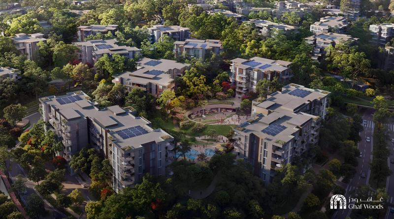 Serra at Ghaf Woods exterior building facade, Dubai Land, Dubai