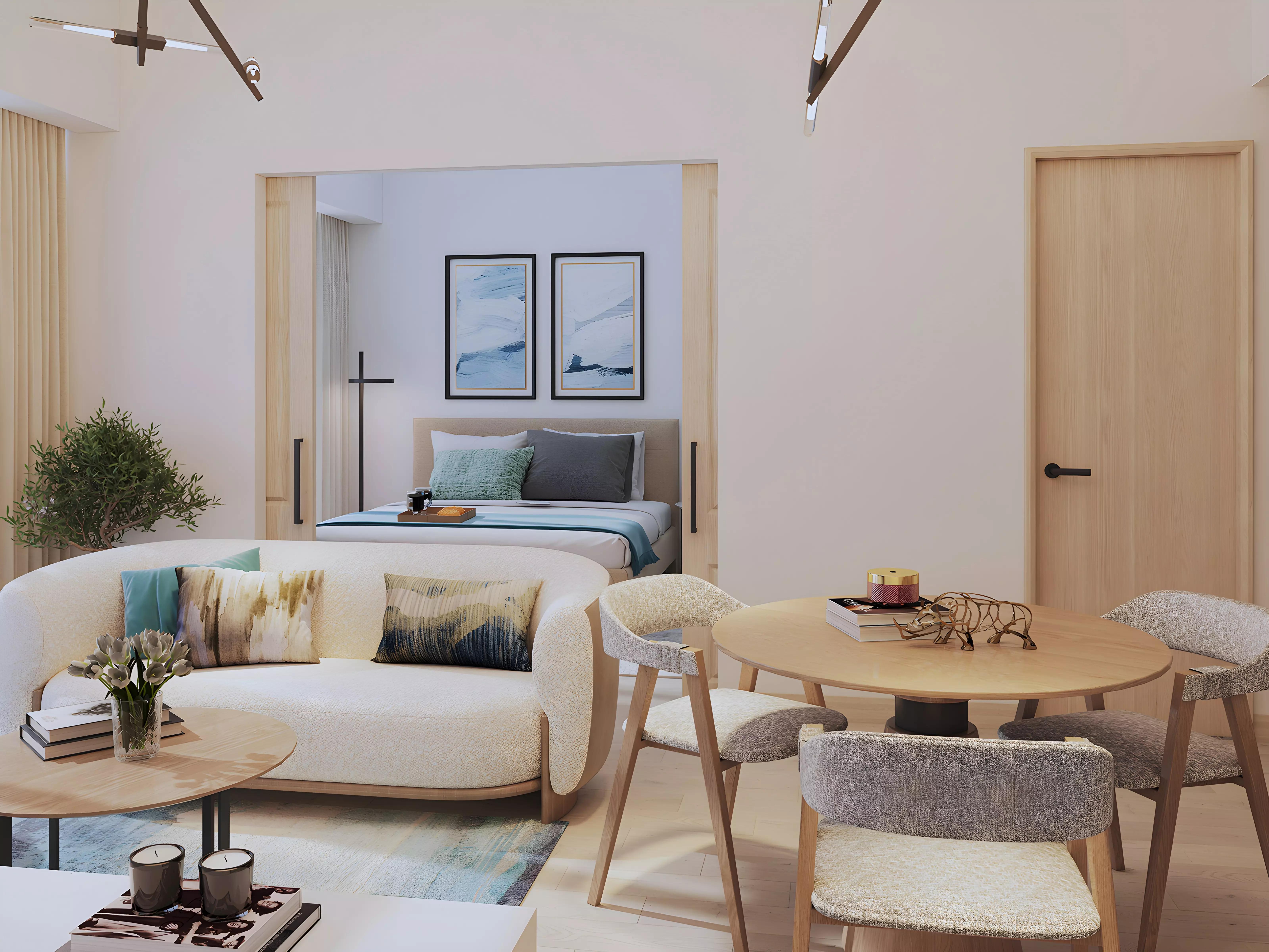 Interior living space at Damac District, DAMAC Hills, Dubai