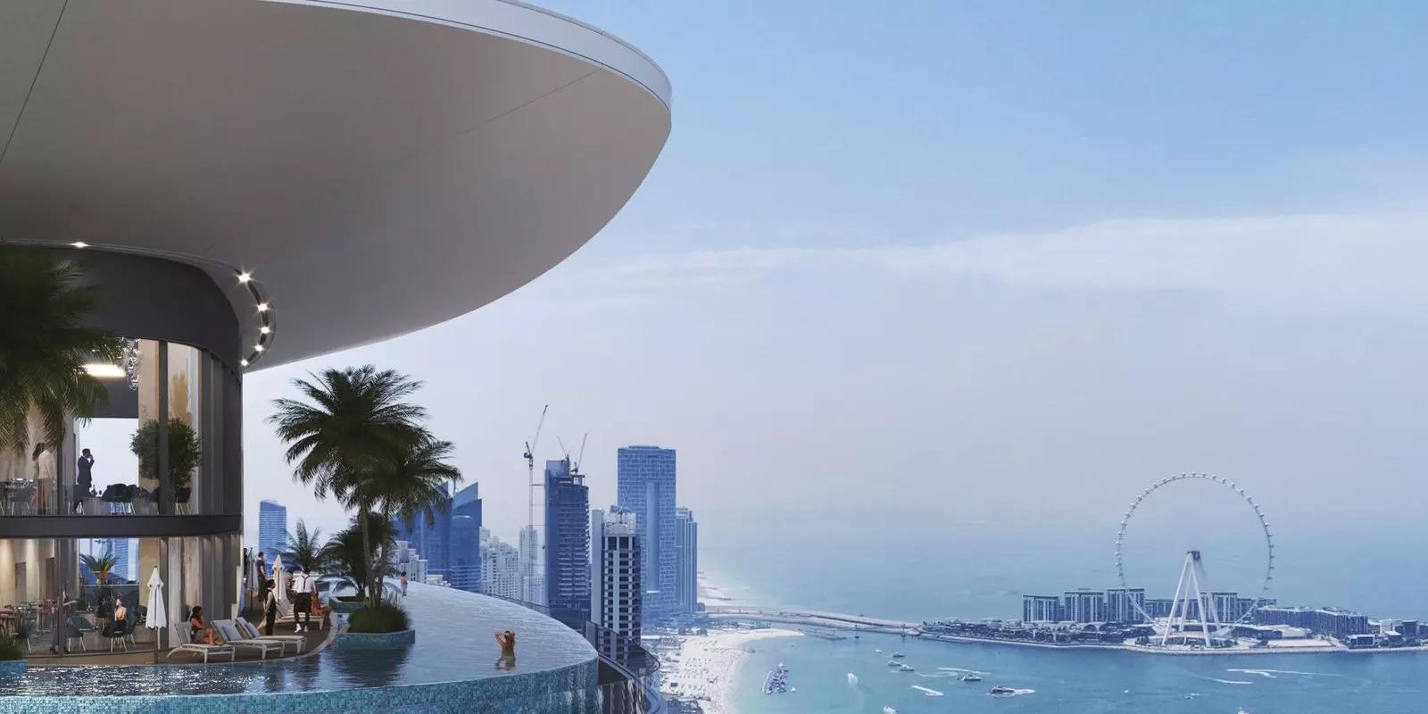 Interior amenity area at Sky Edition at Seahaven, Dubai Marina
