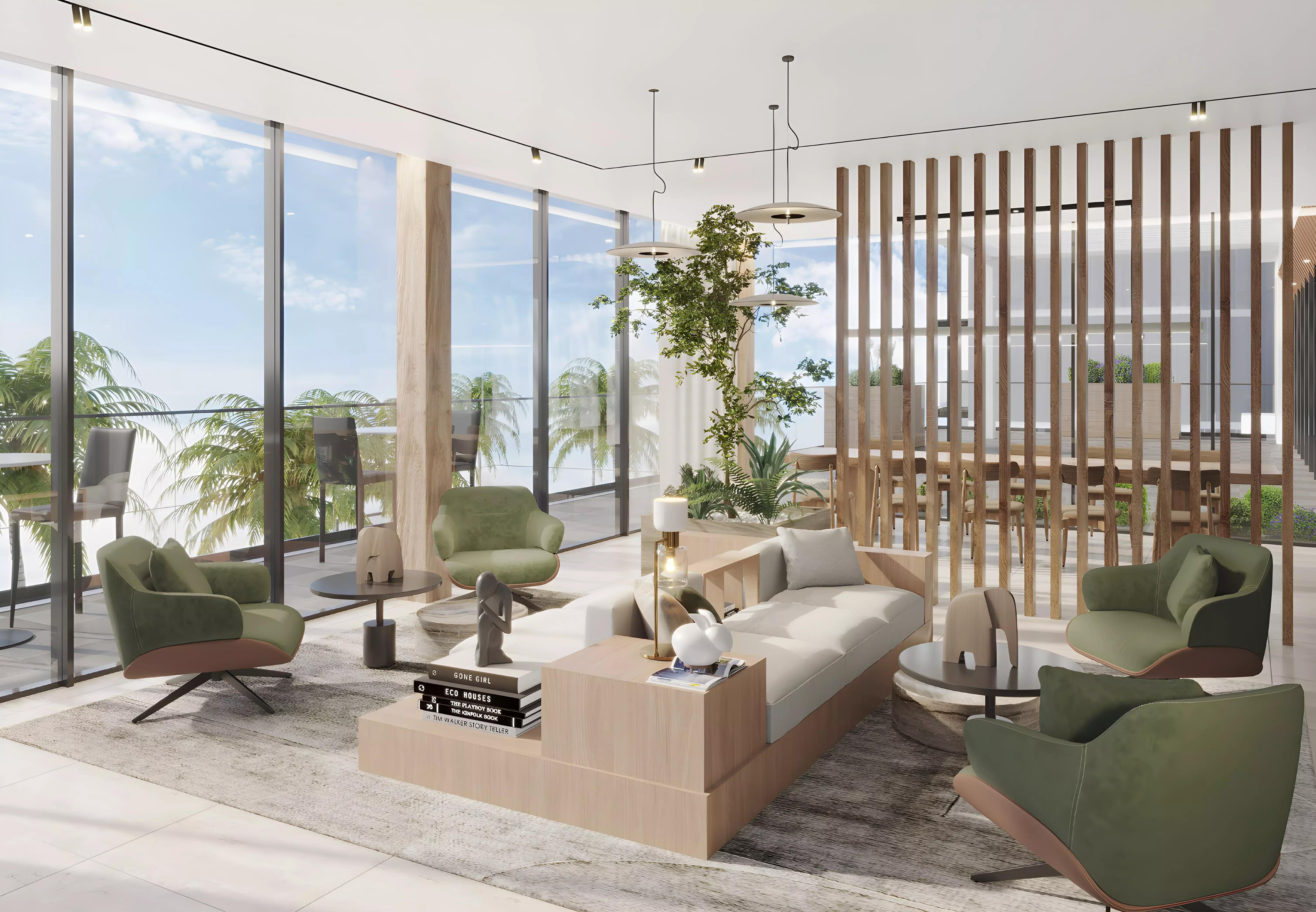 The Haven Phase 3 indoor swimming pool area, Majan, Dubai
