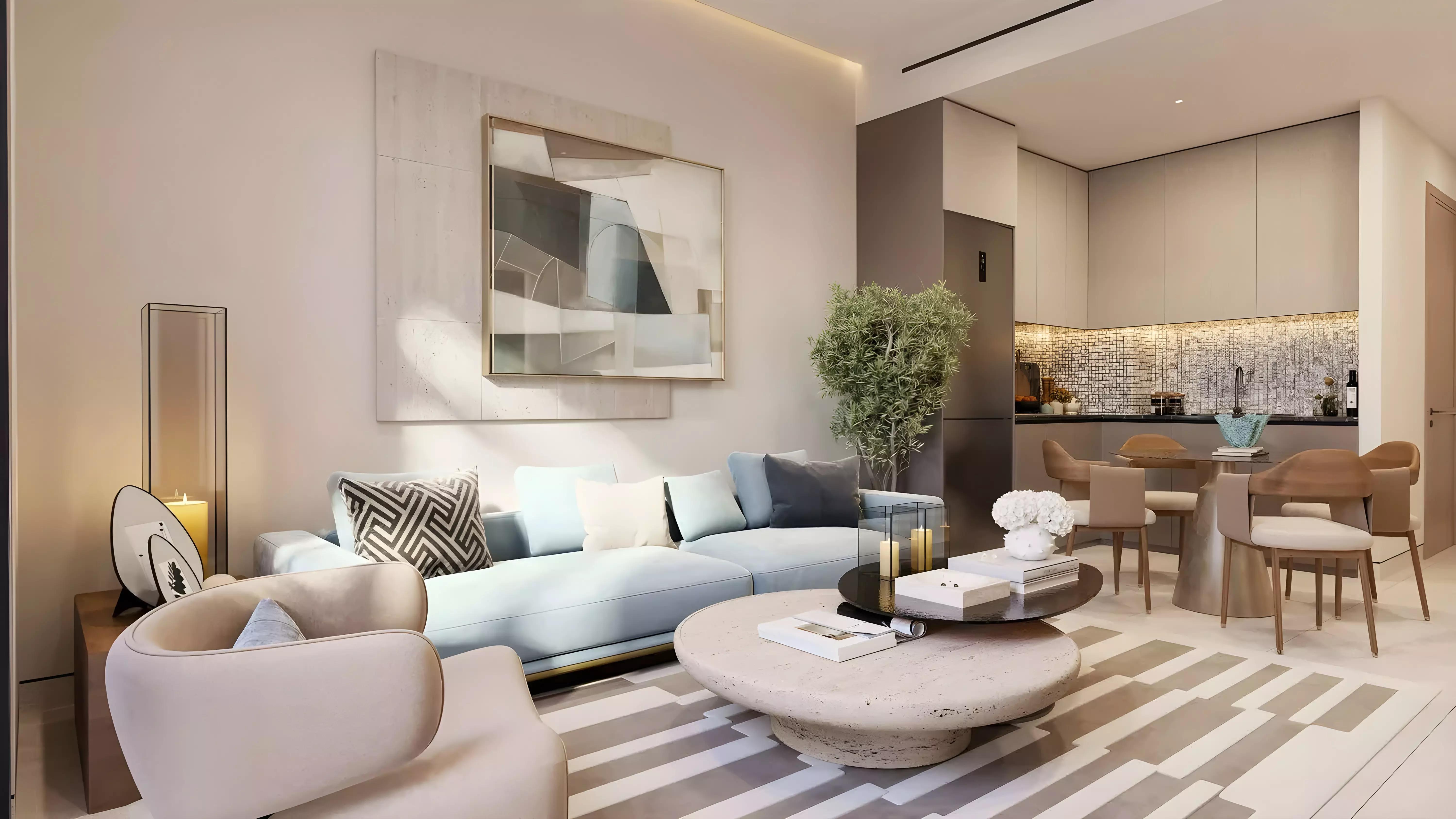 Elinor apartment tower exterior facade, Dubai South, Dubai