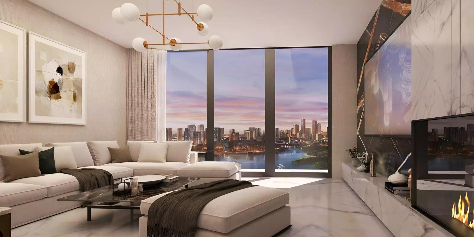 Binghatti Heights shared pool deck, Jumeirah Village Circle, Dubai