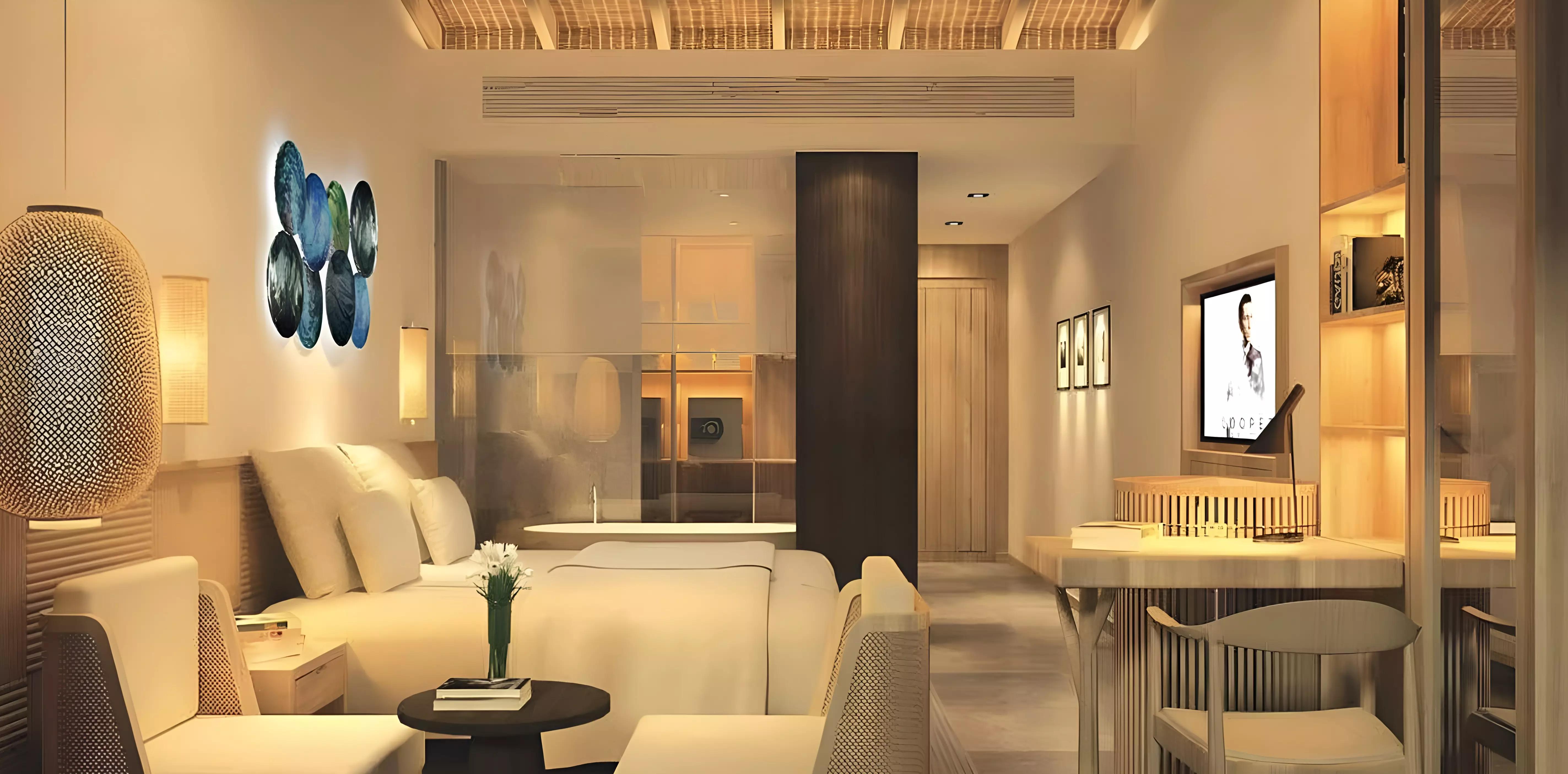 Apartment interior view showing living space at Dusit Princess Rijas