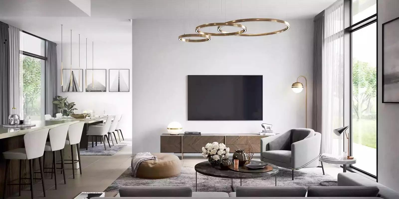 Caya Phase 2 villa living area interior, Arabian Ranches 3, Dubai