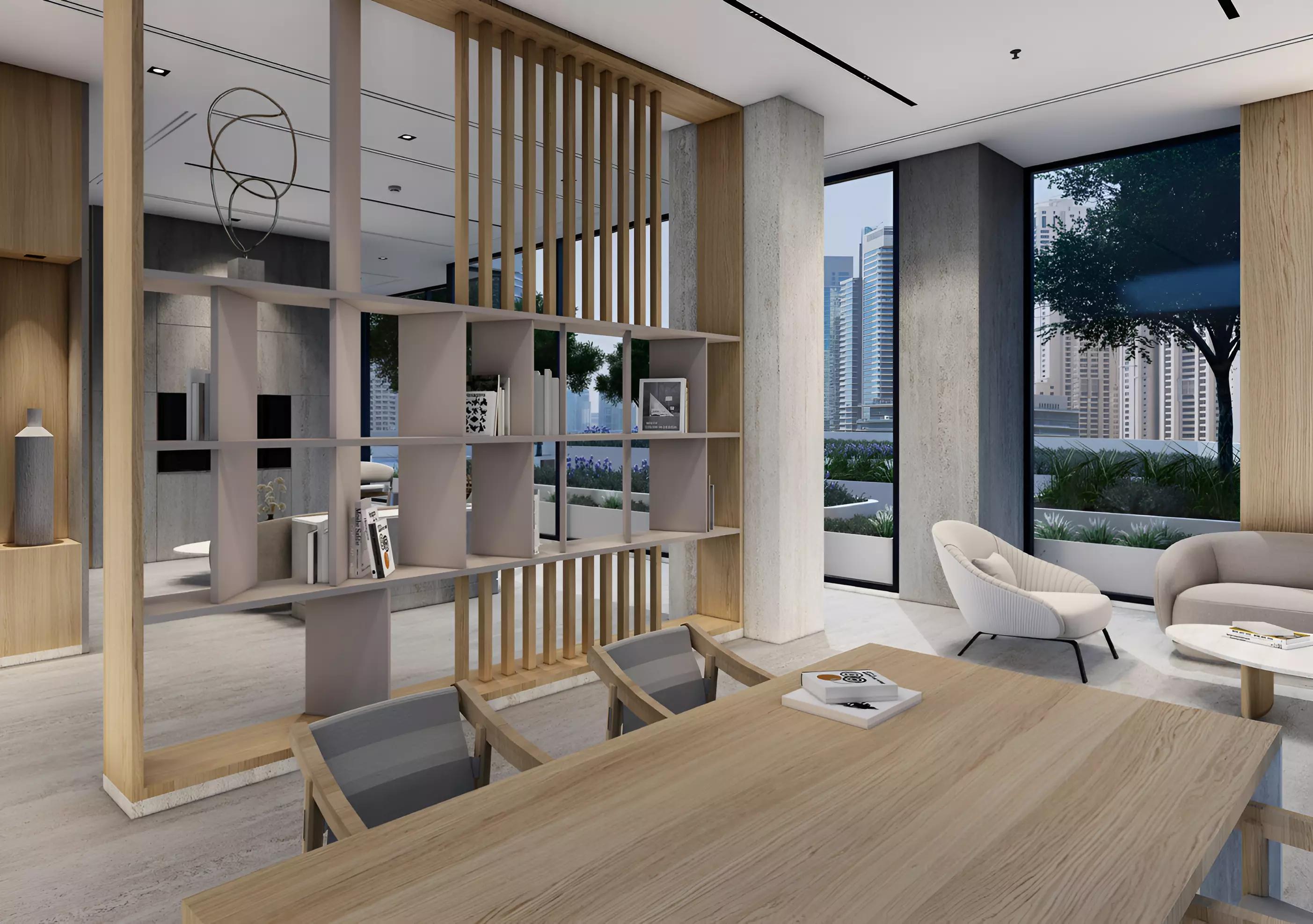 Indoor swimming pool at Pelagos, Dubai Marina