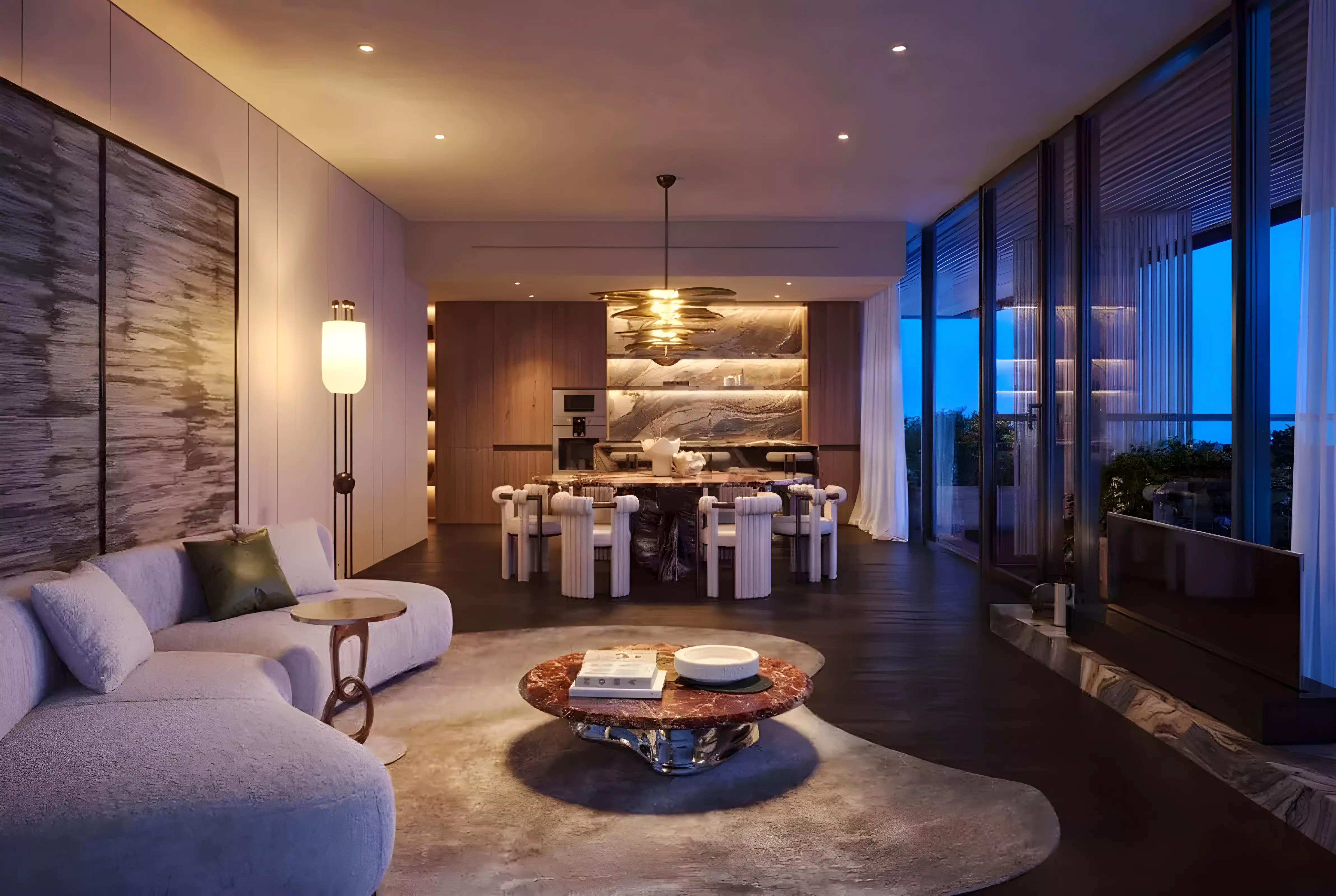 Cheval Residences residential tower street view, Dubai Islands